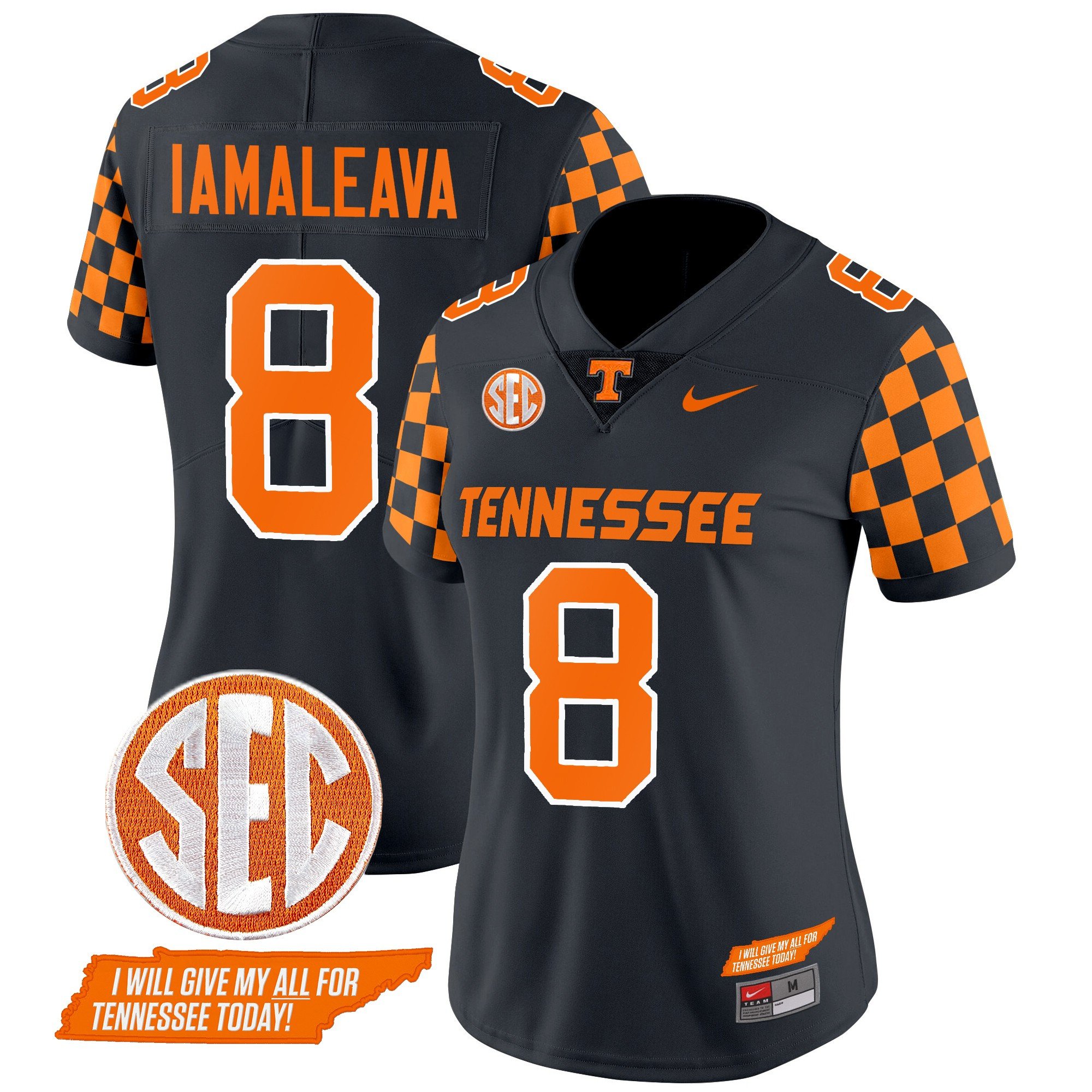 Women’s Tennessee Volunteers 2024 Checkerboard Vapor Limited Jersey V2 – All Stitched