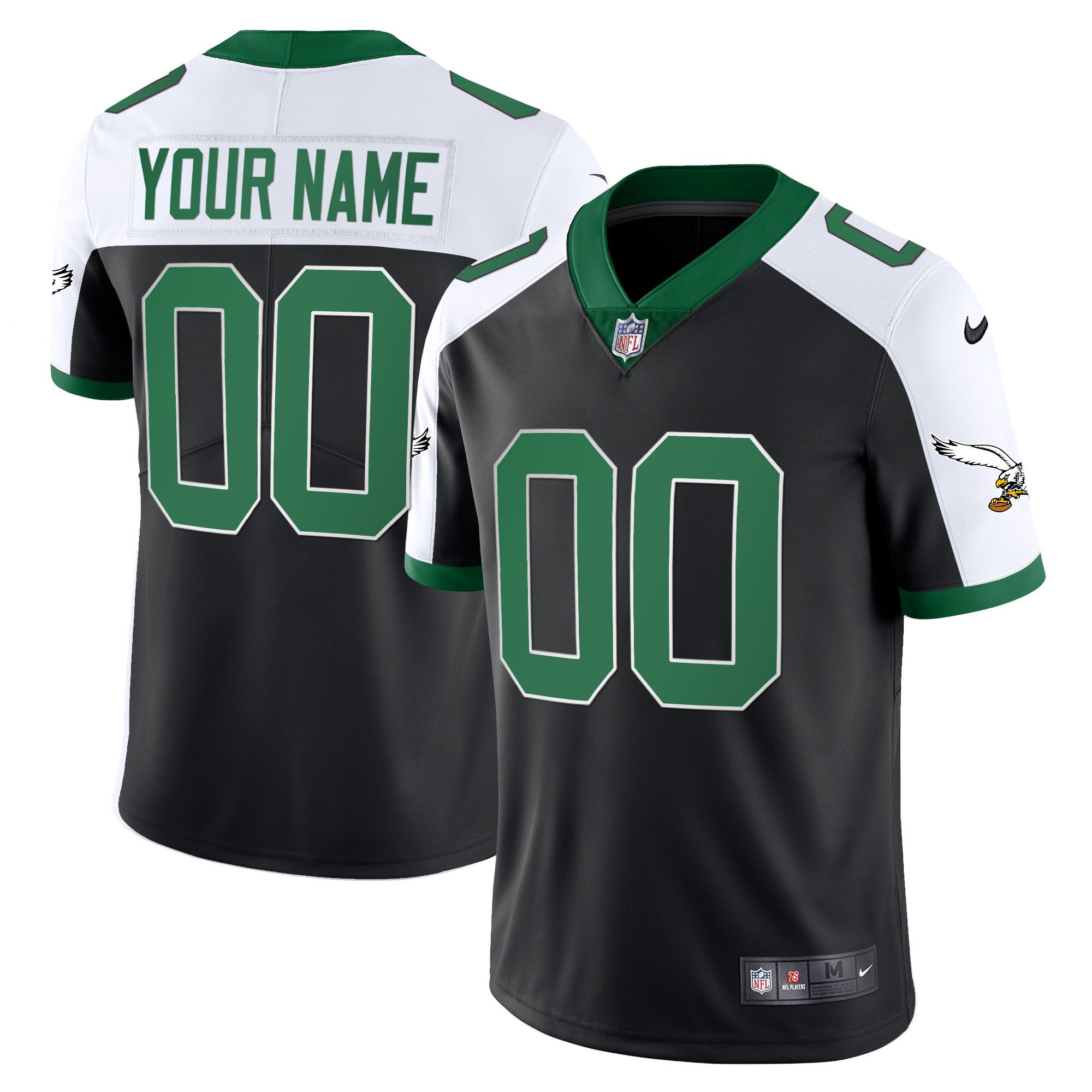 Philadelphia Eagles Kelly Green Vapor Limited Custom Jersey – All Stitched