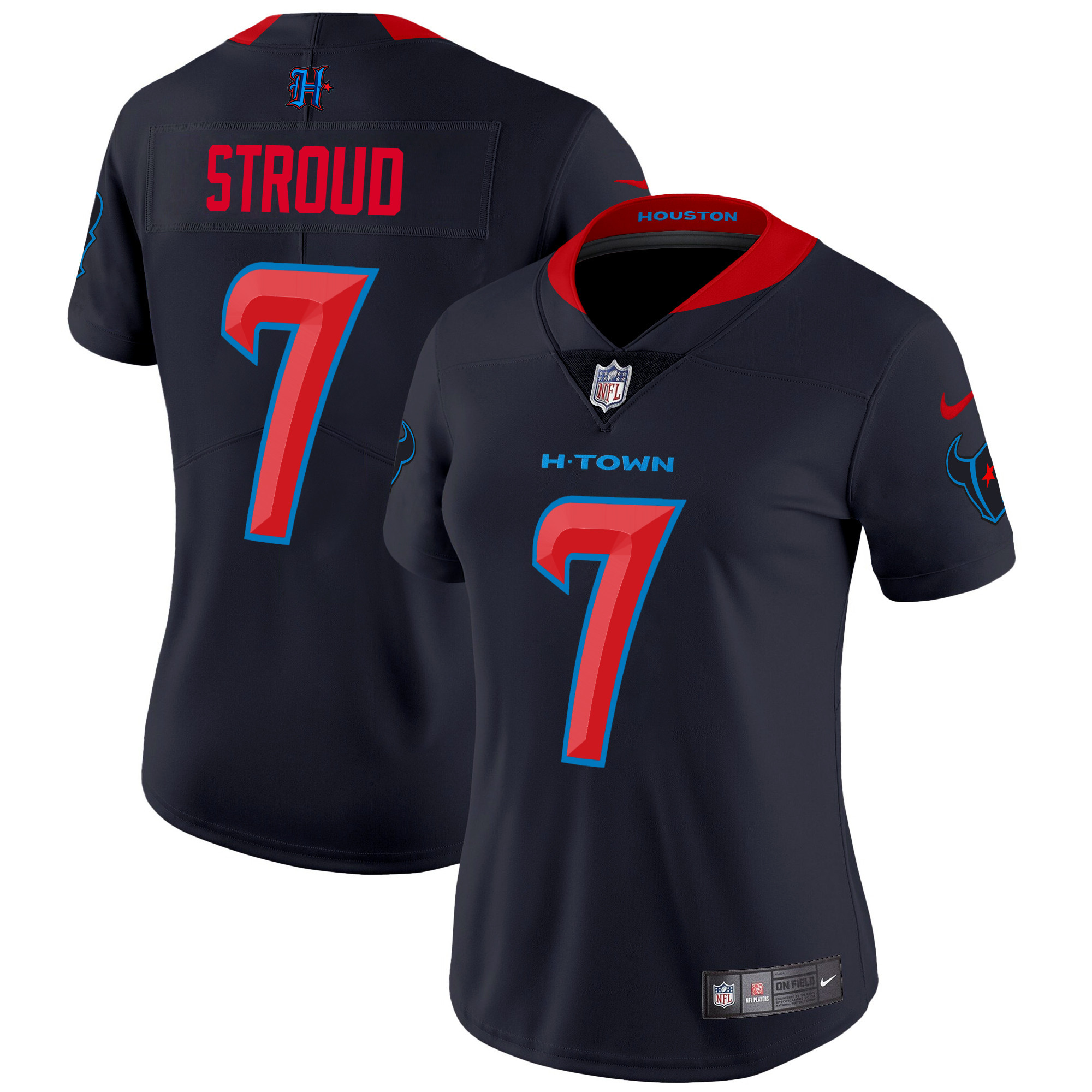 Women’s Houston Texans 2024 Vapor Limited Jersey – All Stitched