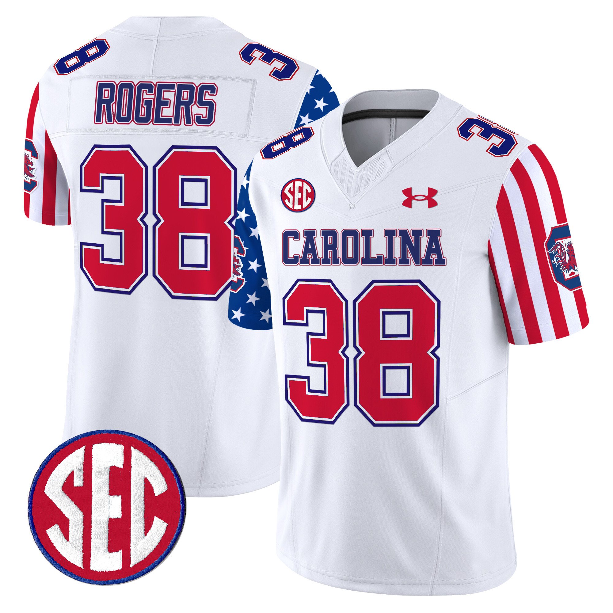 Men’s South Carolina Gamecocks American Style Vapor Limited Jersey – All Stitched