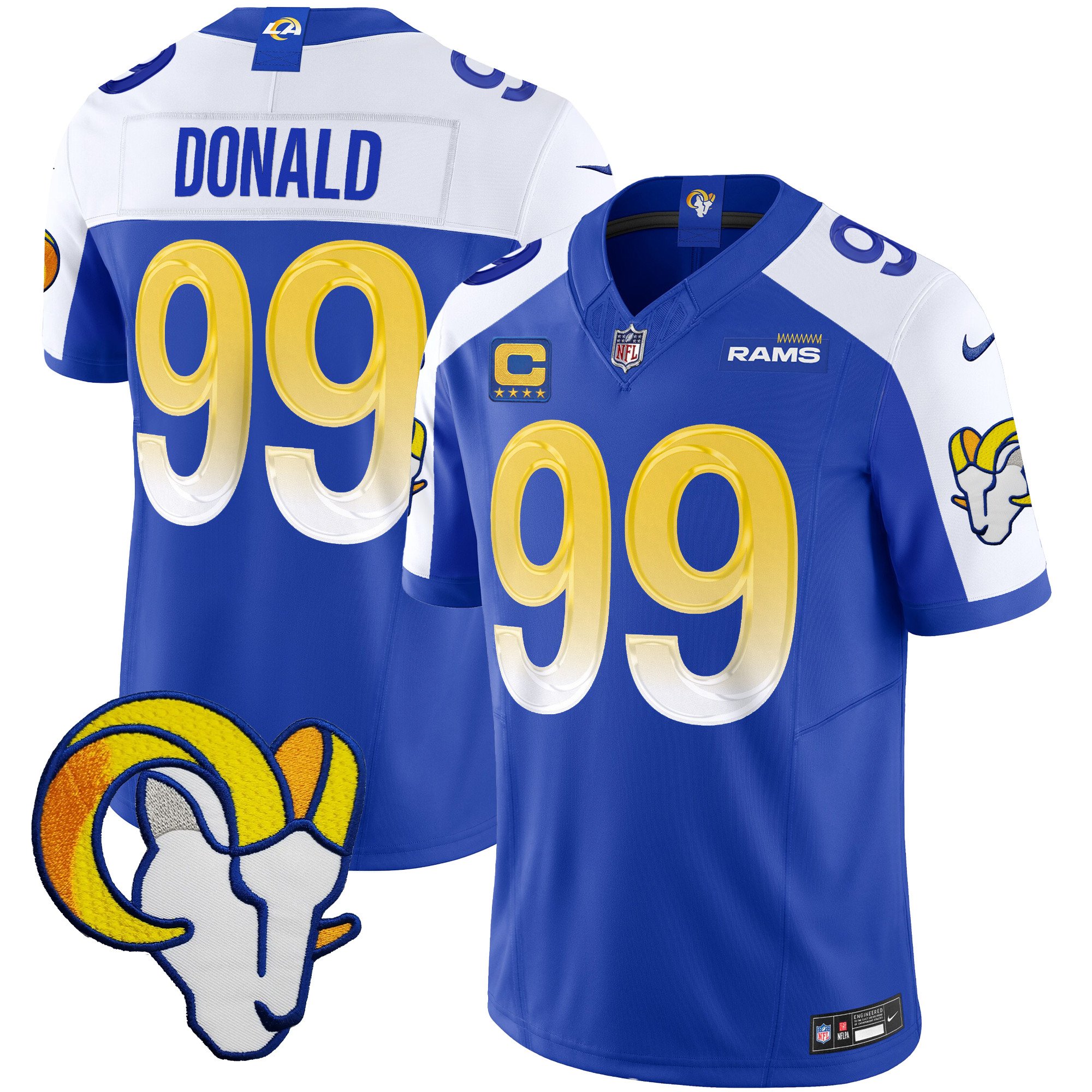 Men’s Los Angeles Rams Vapor Limited Jersey V2 – All Stitched