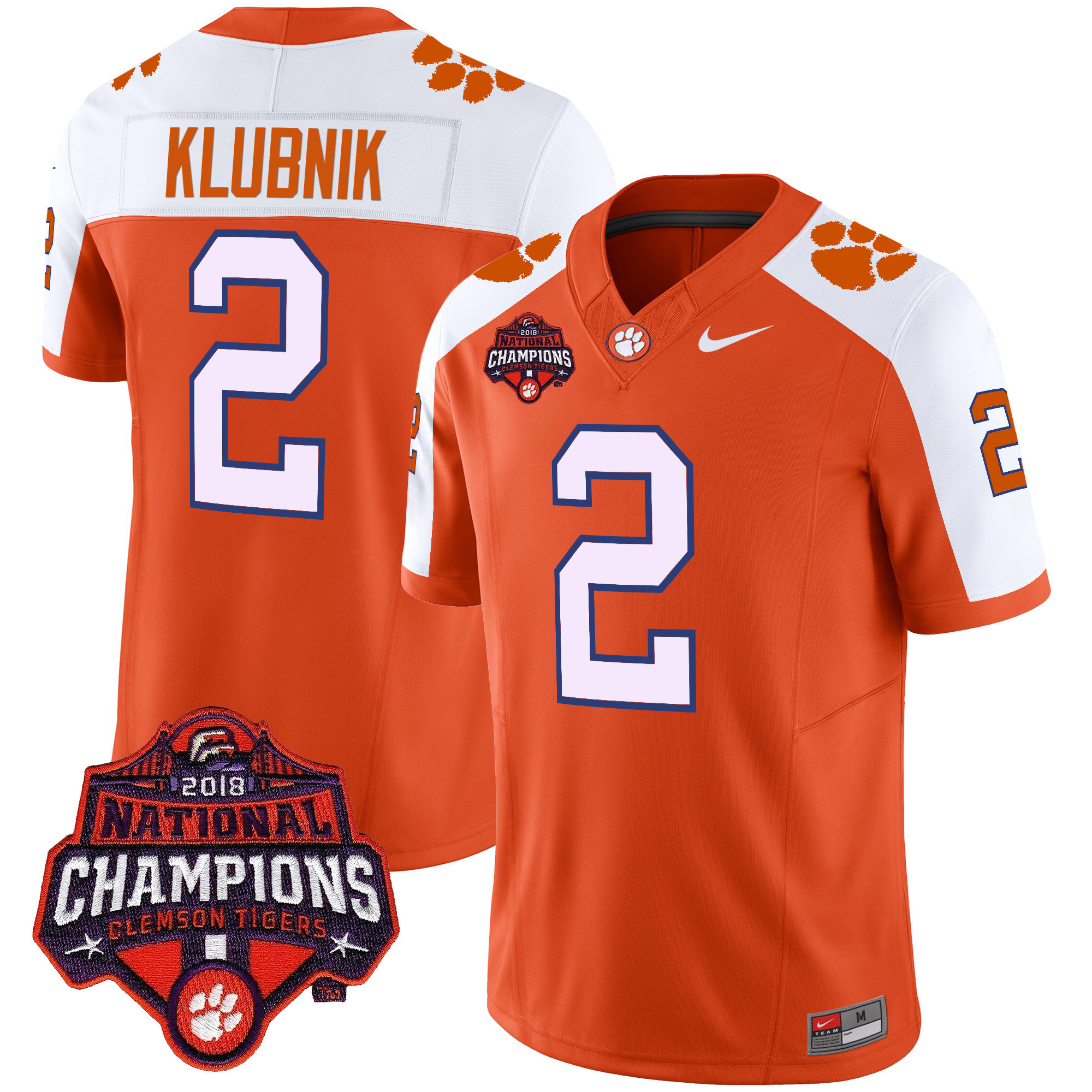 Men’s Clemson Tigers Vapor Limited Jersey – All Stitched