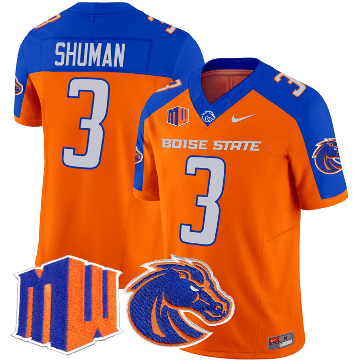 Shuman Boise State Broncos 2024 Vapor Limited Jersey – All Stitched