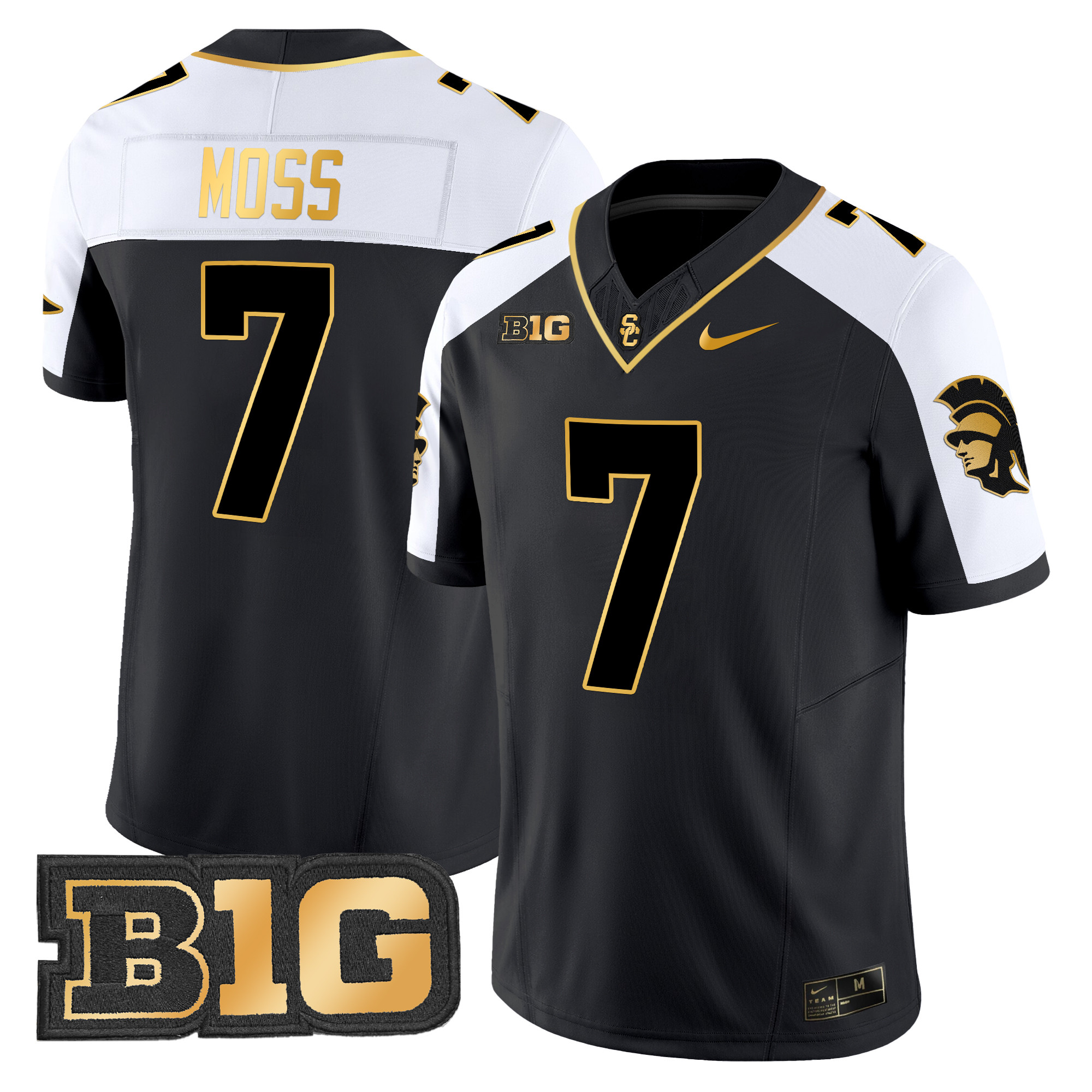 Men’s USC Trojans Throwback 2024 Gold Vapor Limited Jersey – All Stitched