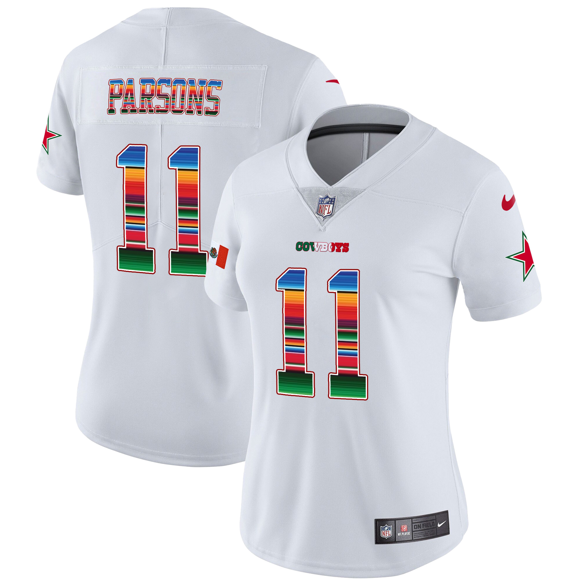 Women’s Dallas Cowboys Mexico Vapor Limited Jersey V2 – All Stitched