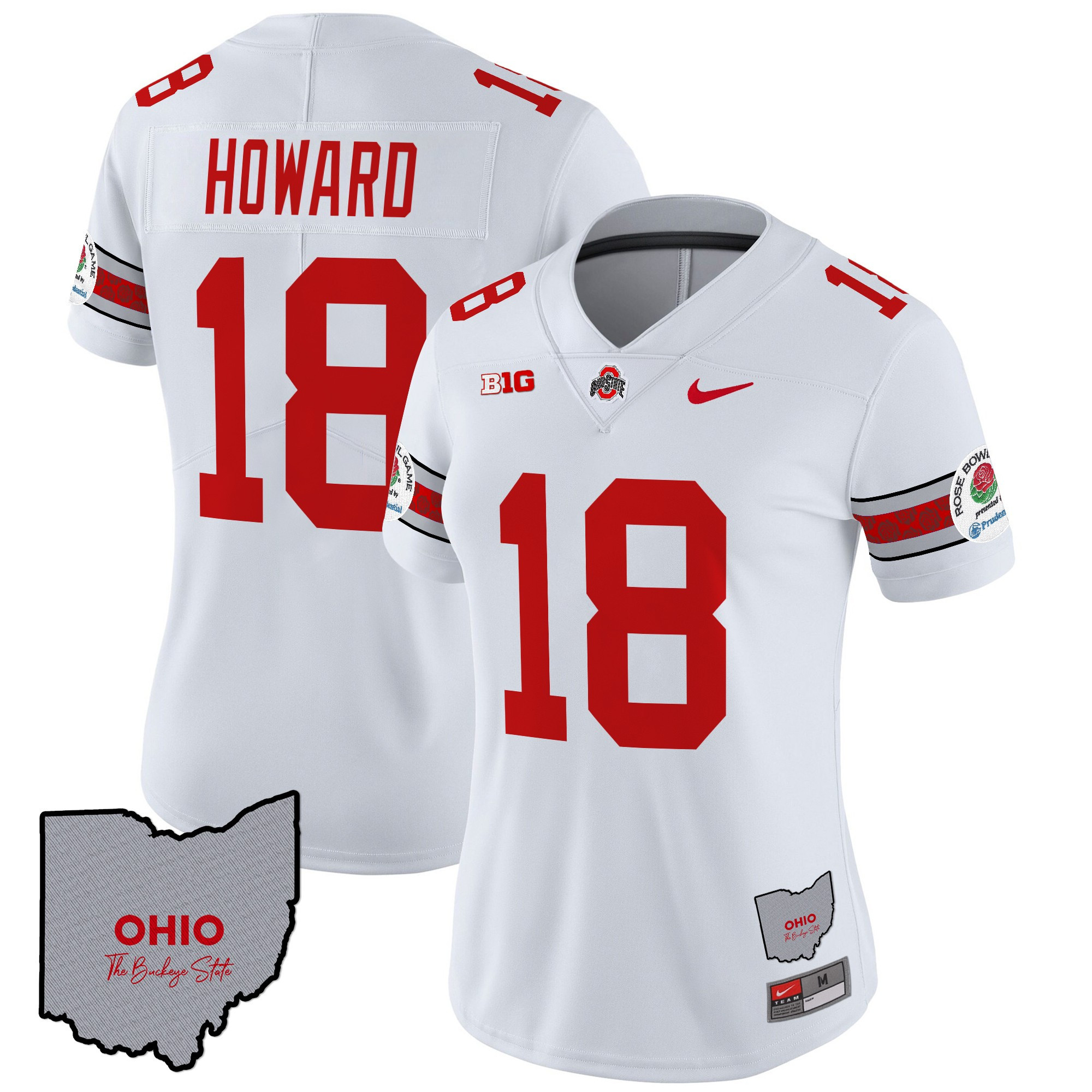 Women’s Ohio State Buckeyes Rose Bowl Vapor Limited Jersey V3 – Stitched