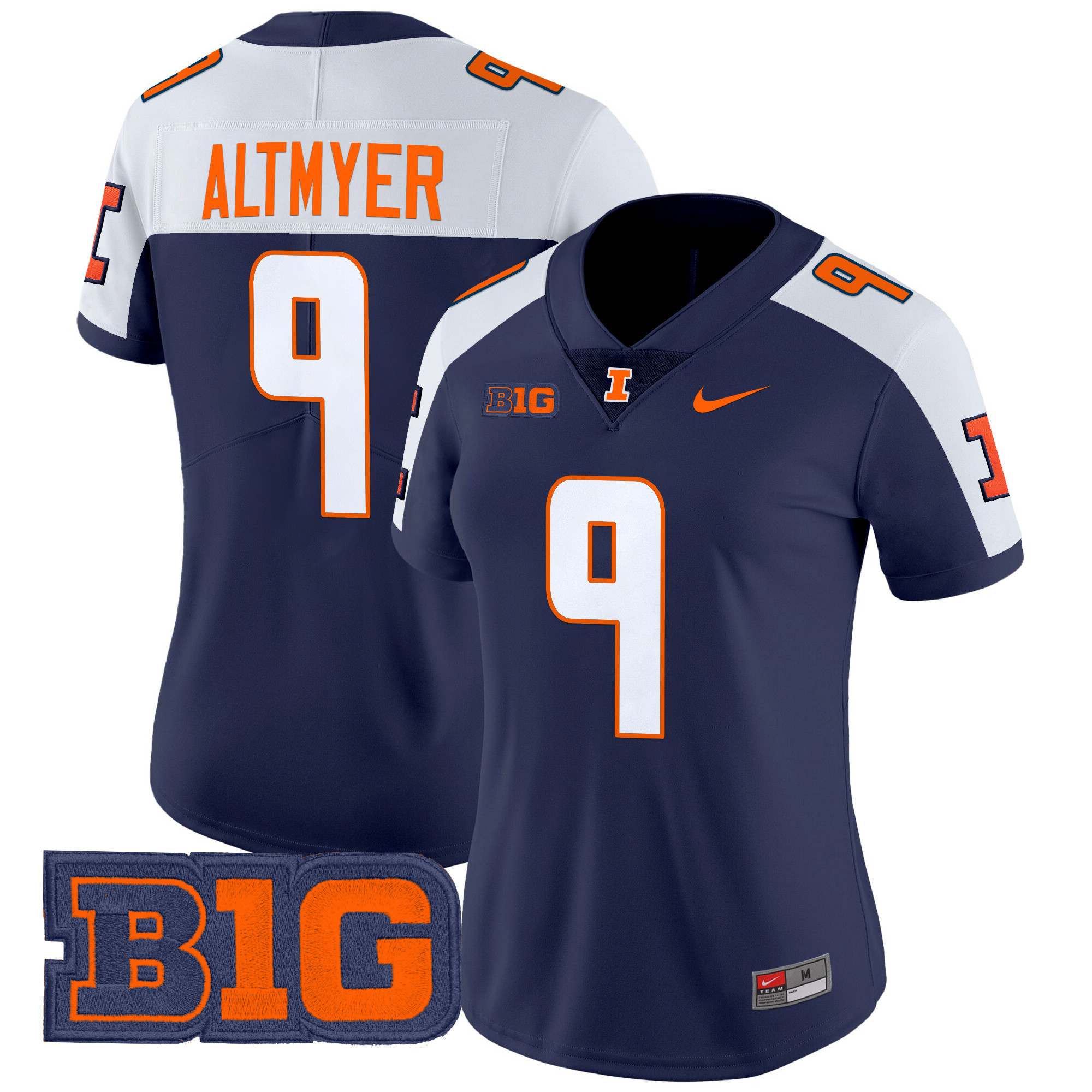 Women’s Illinois Fighting Illini 2024 Vapor Limited Jersey – All Stitched