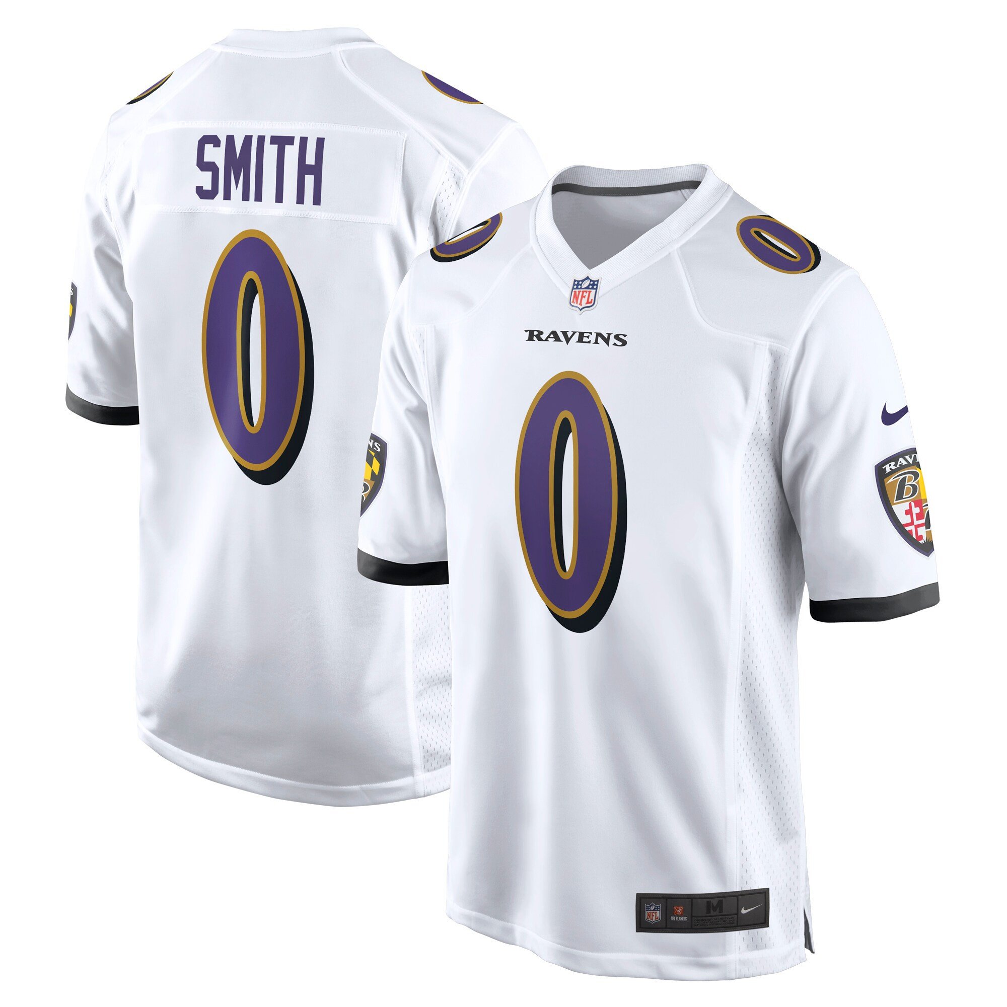 Roquan Smith Baltimore Ravens White Jersey – All Stitched
