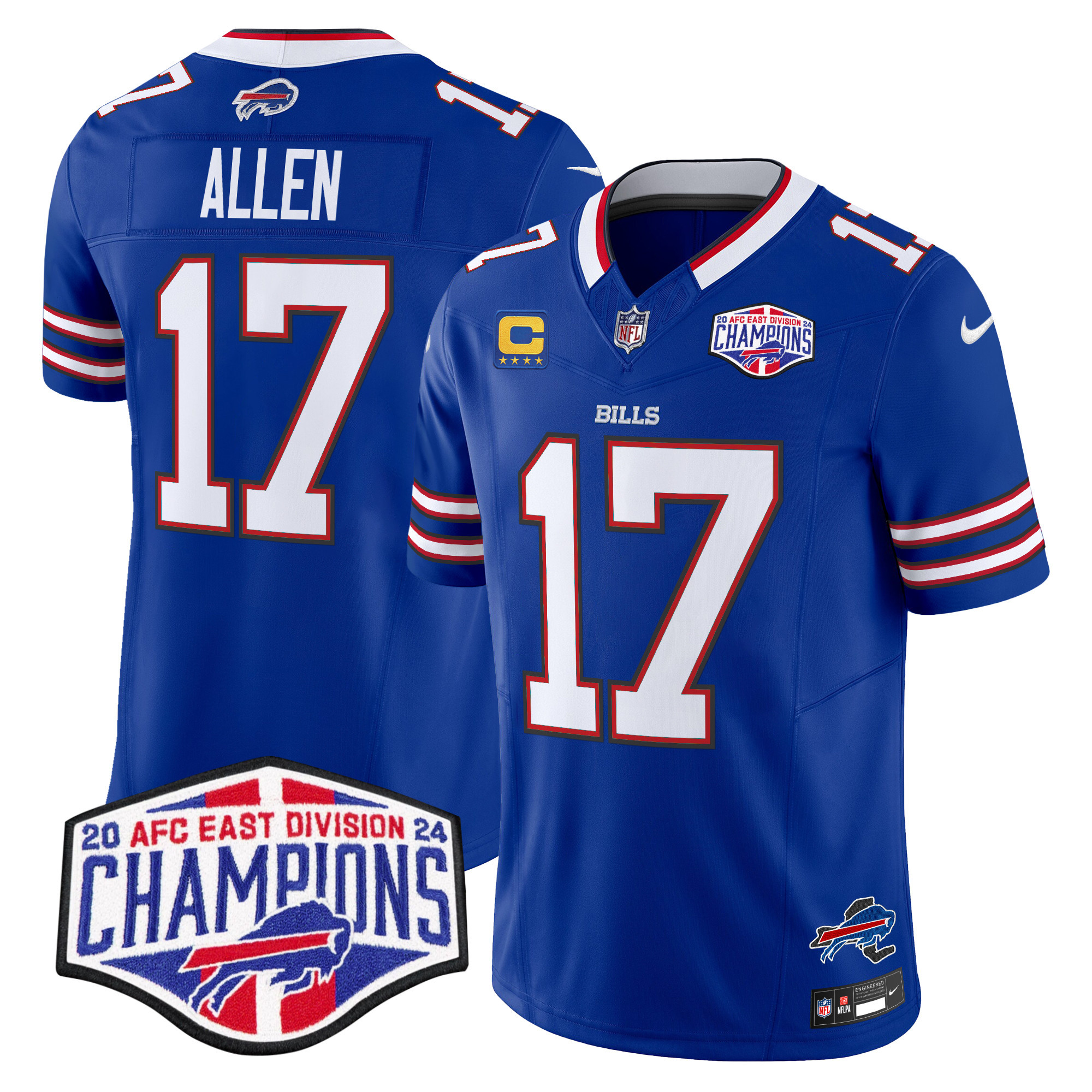 Men’s Bills 2024 AFC East Division Champions Vapor Limited Jersey – All Stitched
