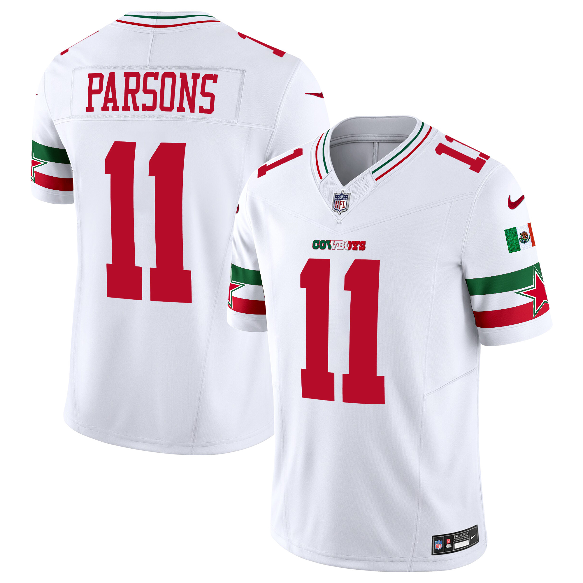 Men’s Dallas Cowboys Mexico Vapor Limited Jersey – All Stitched