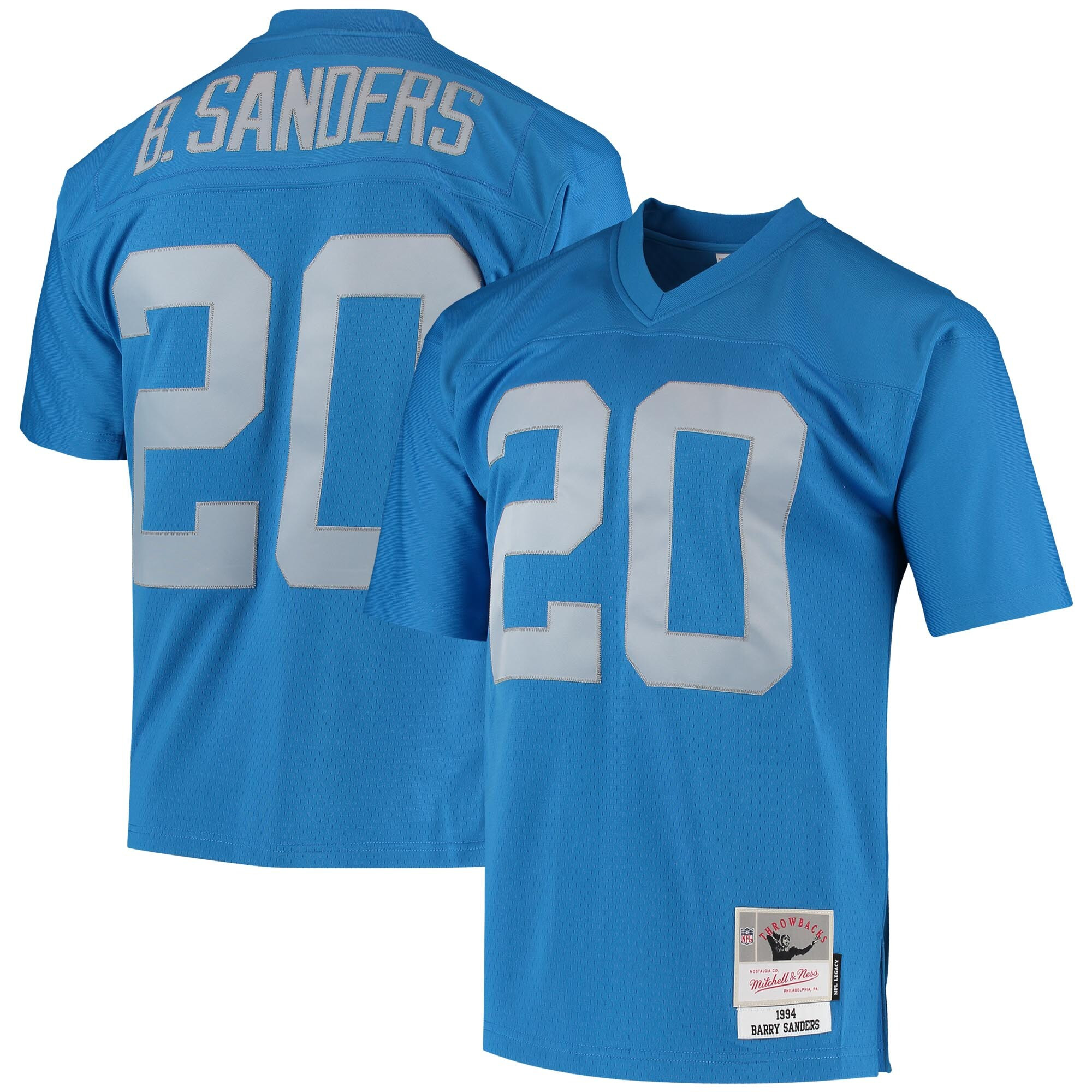 Barry Sanders Detroit Mitchell & Ness Detroit Lions Legacy Jersey – All Stitched