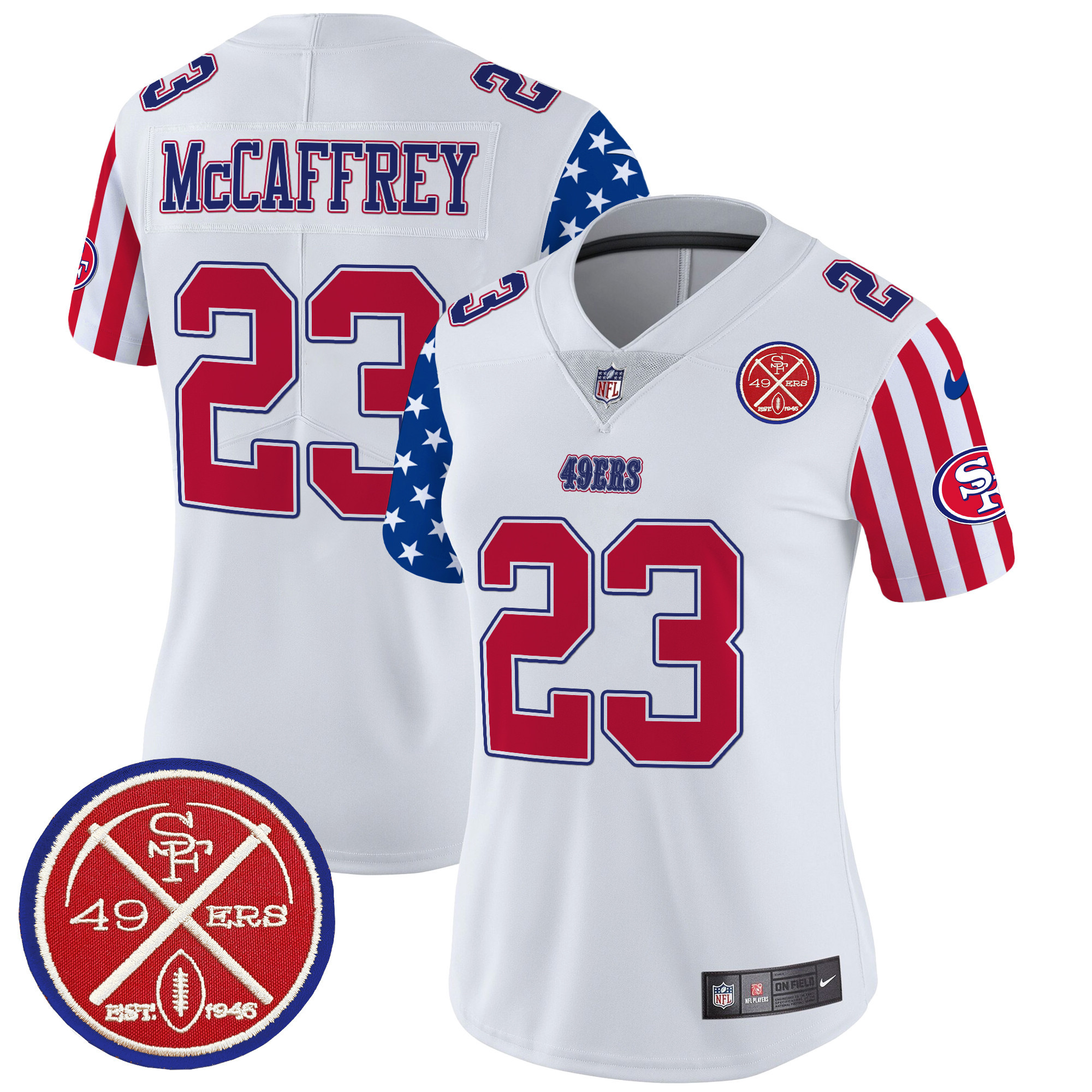 Women’s San Francisco 49ers American Style Vapor Limited Jersey – All Stitched