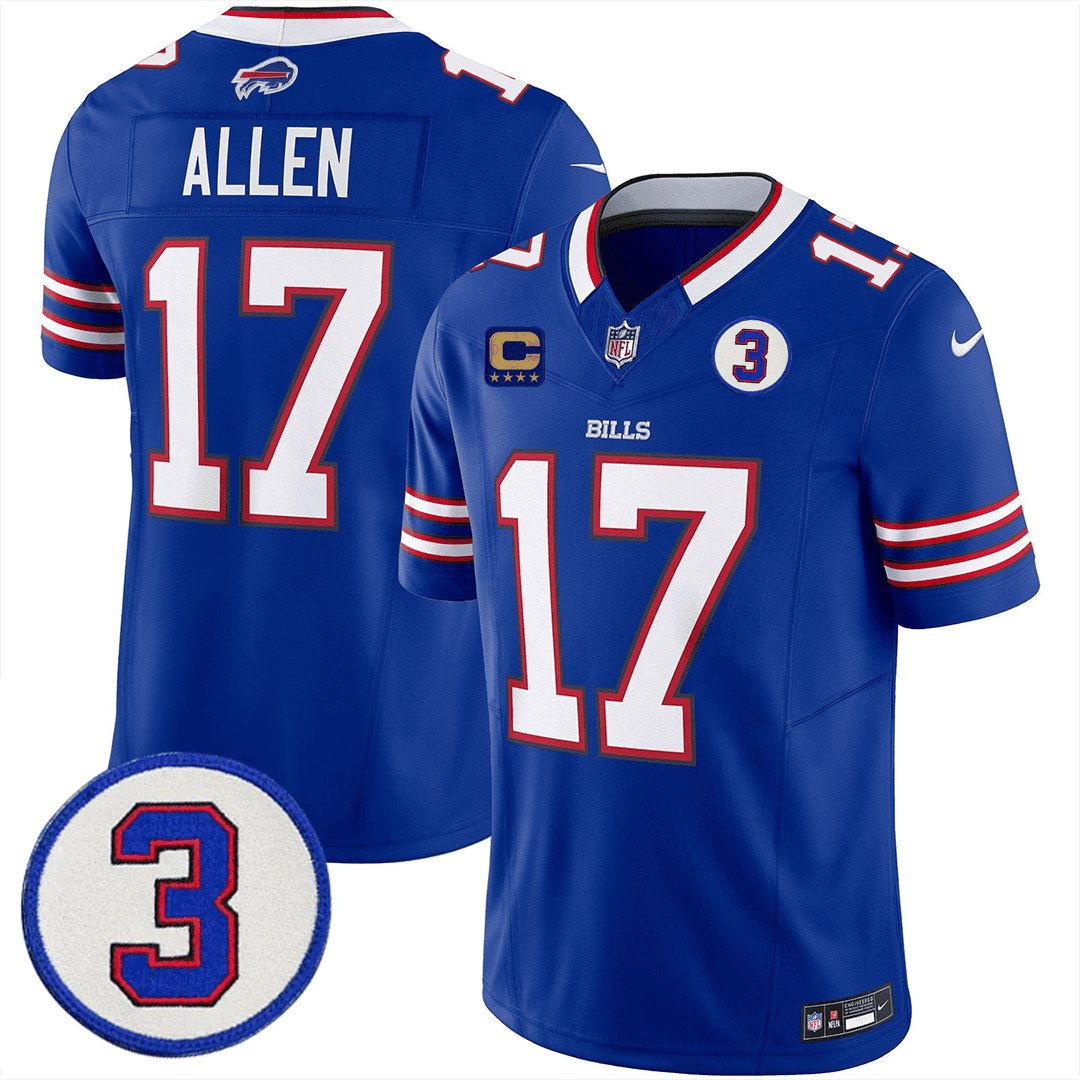 Men’s Buffalo Bills Damar Honoring Patch Vapor Limited Jersey – All Stitched