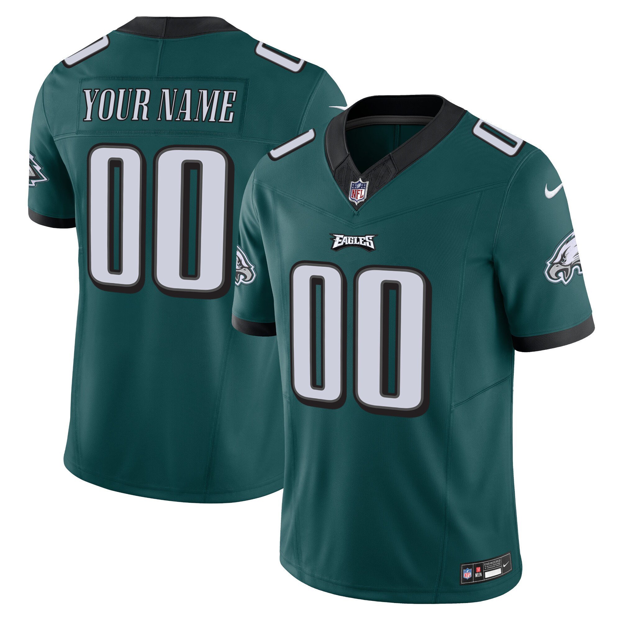 Philadelphia Eagles Vapor Limited Custom Jersey V2 – All Stitched