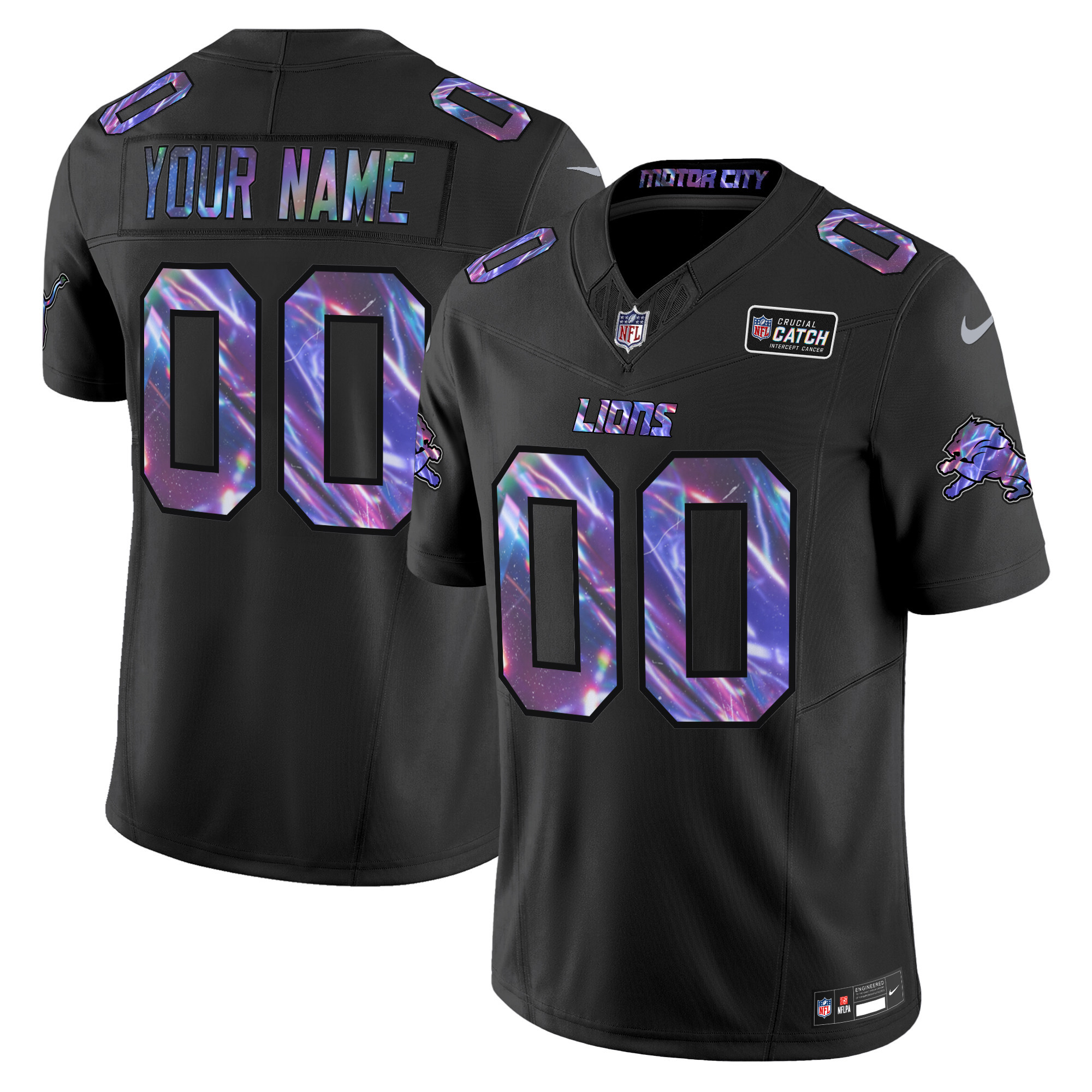 Detroit Lions 2024 Crucial Catch Vapor Limited Custom Jersey – All Stitched