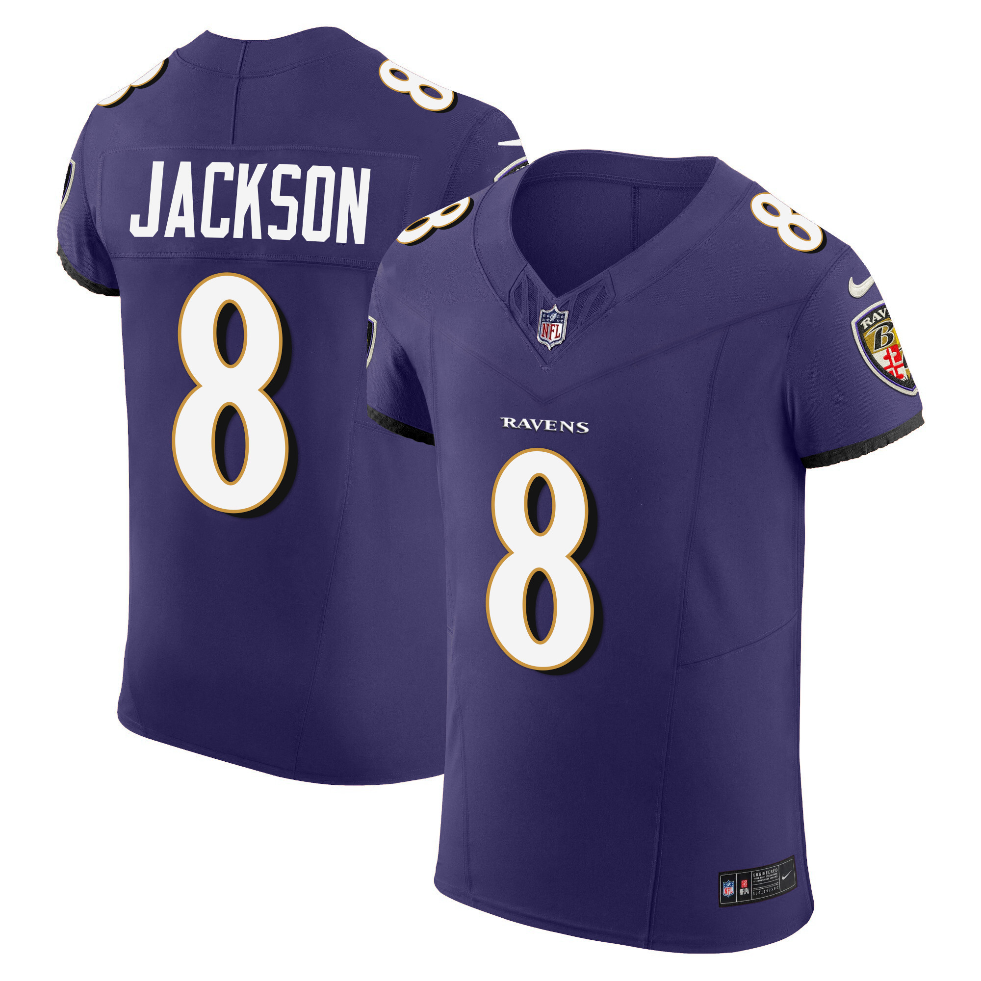 Men’s Baltimore Ravens Vapor Elite Jersey – All Stitched