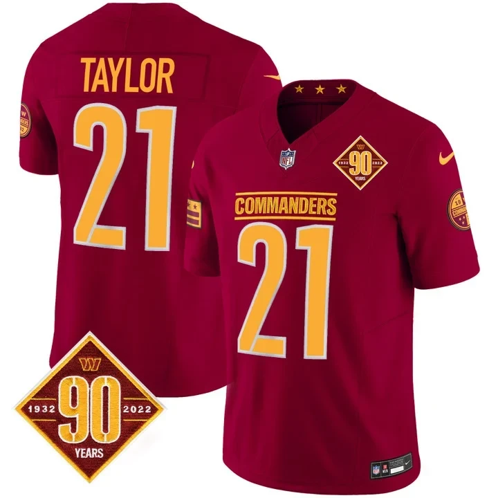 Sean Taylor Washington Commanders Burgundy Jersey – All Stitched