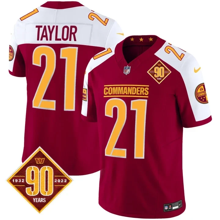 Sean Taylor Washington Commanders Burgundy Alternate Jersey – All Stitched