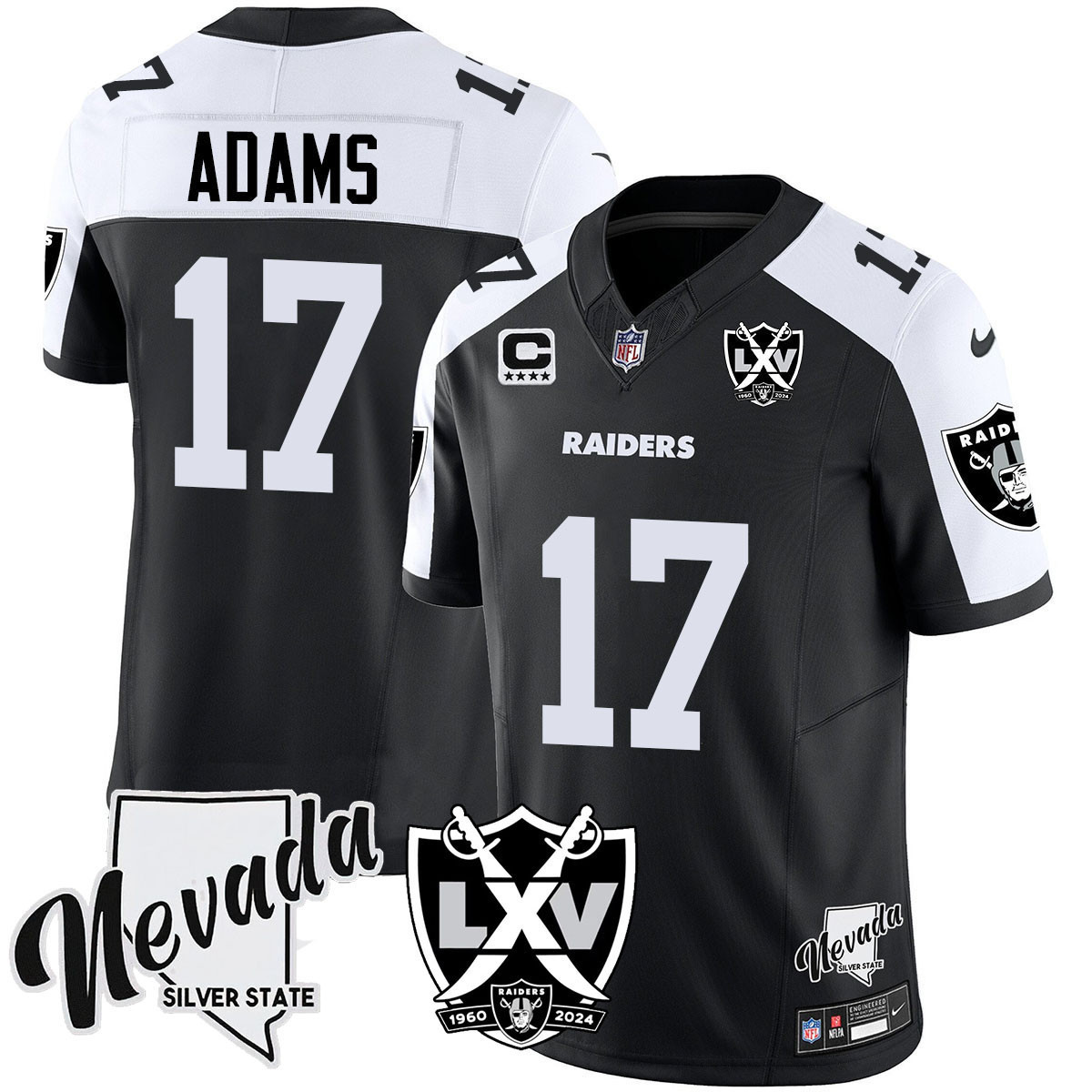 Men’s Las Vegas Raiders 2024 Vapor Limited Jersey – 65th Anniversary – All Stitched
