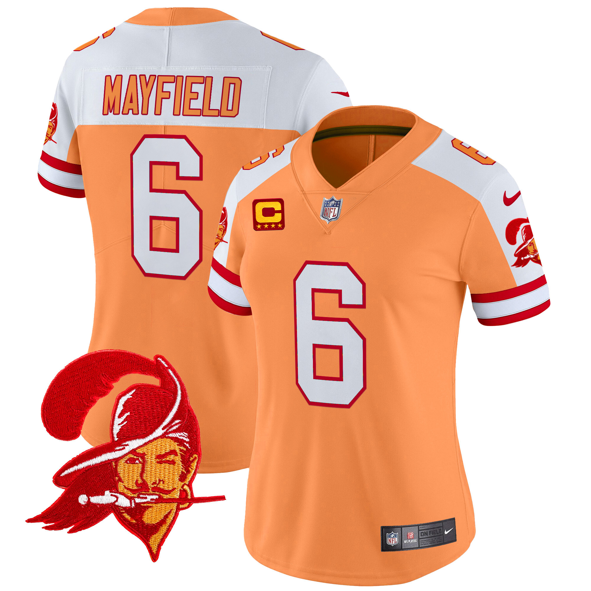 Women’s Tampa Bay Tampa Bay Buccaneers Throwback Vapor Limited Jersey V2 – All Stitched