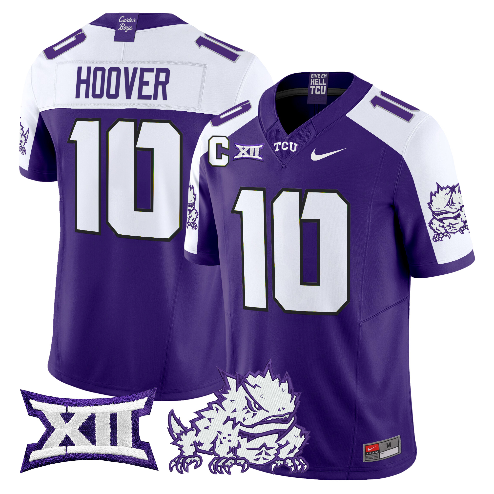 Men’s TCU Horned Frogs 2024 Vapor Limited Jersey – All stitched