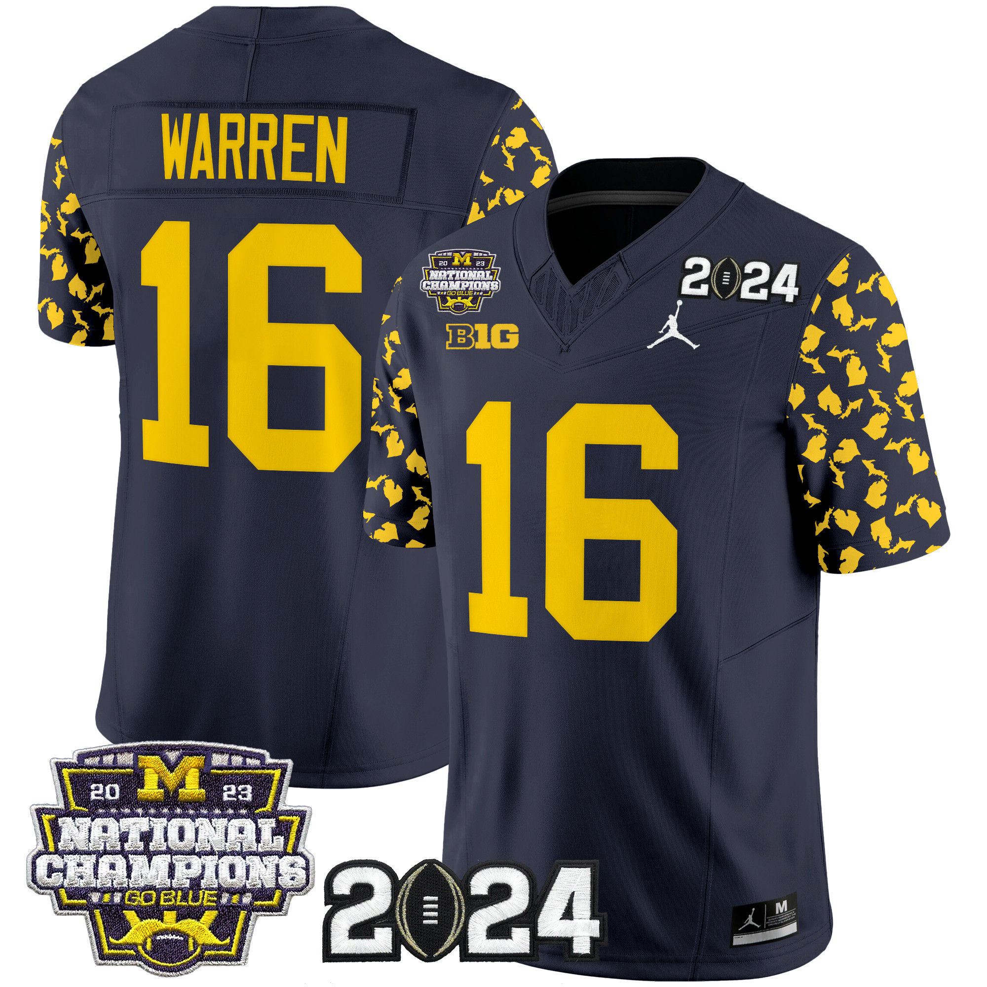 Men’s Michigan Wolverines 2024 “Michigan State Style” Vapor Limited Jersey – All Stitched