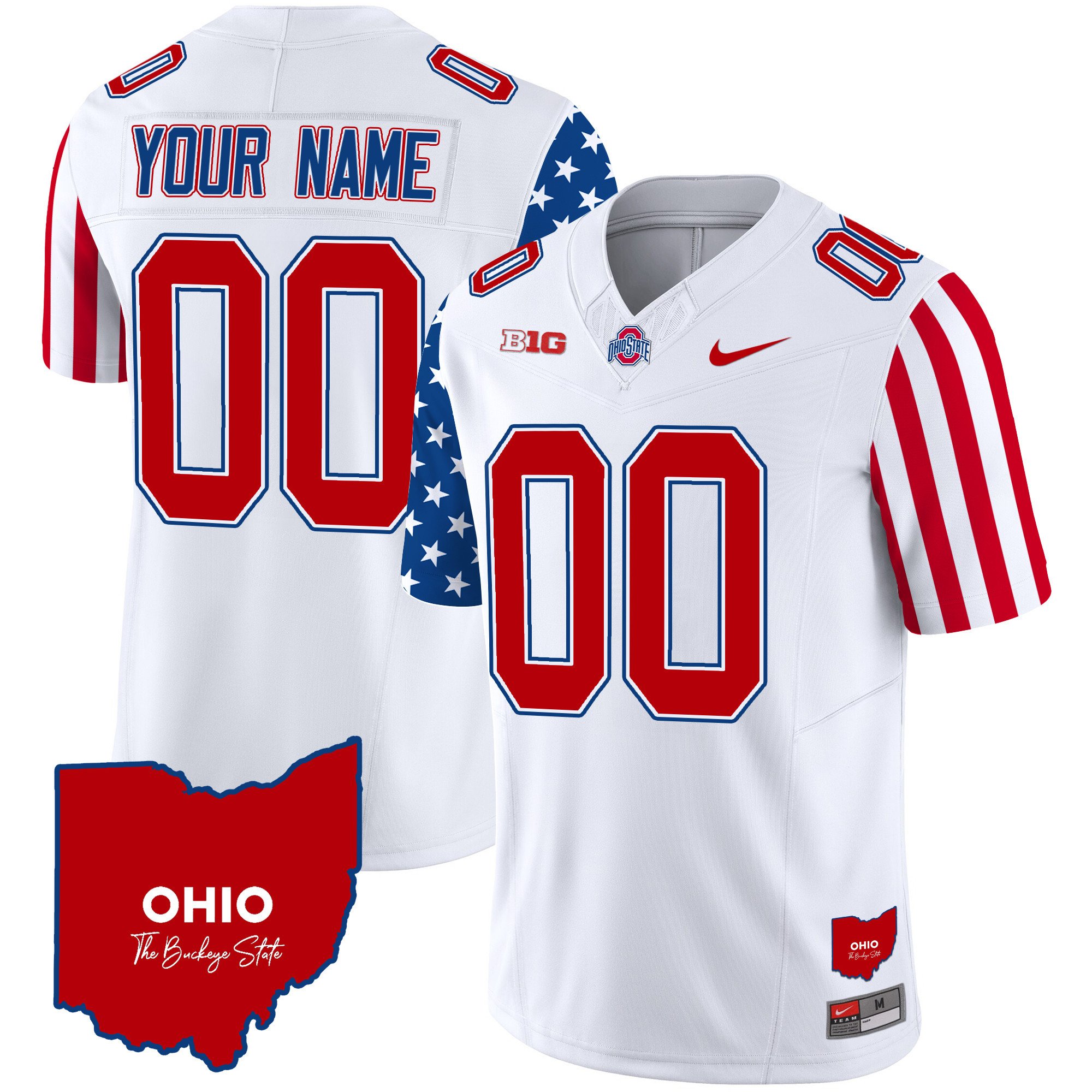 Ohio State Buckeyes American Style Vapor Limited Custom Jersey – All Stitched