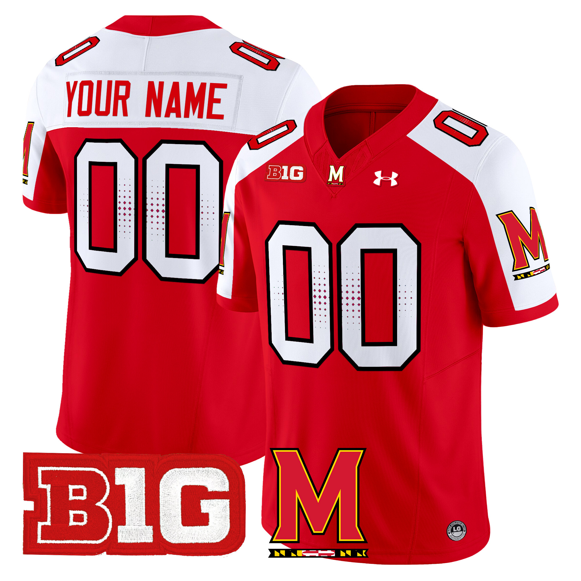 Maryland Terrapins 2024 Vapor Limited Custom Jersey – All Stitched