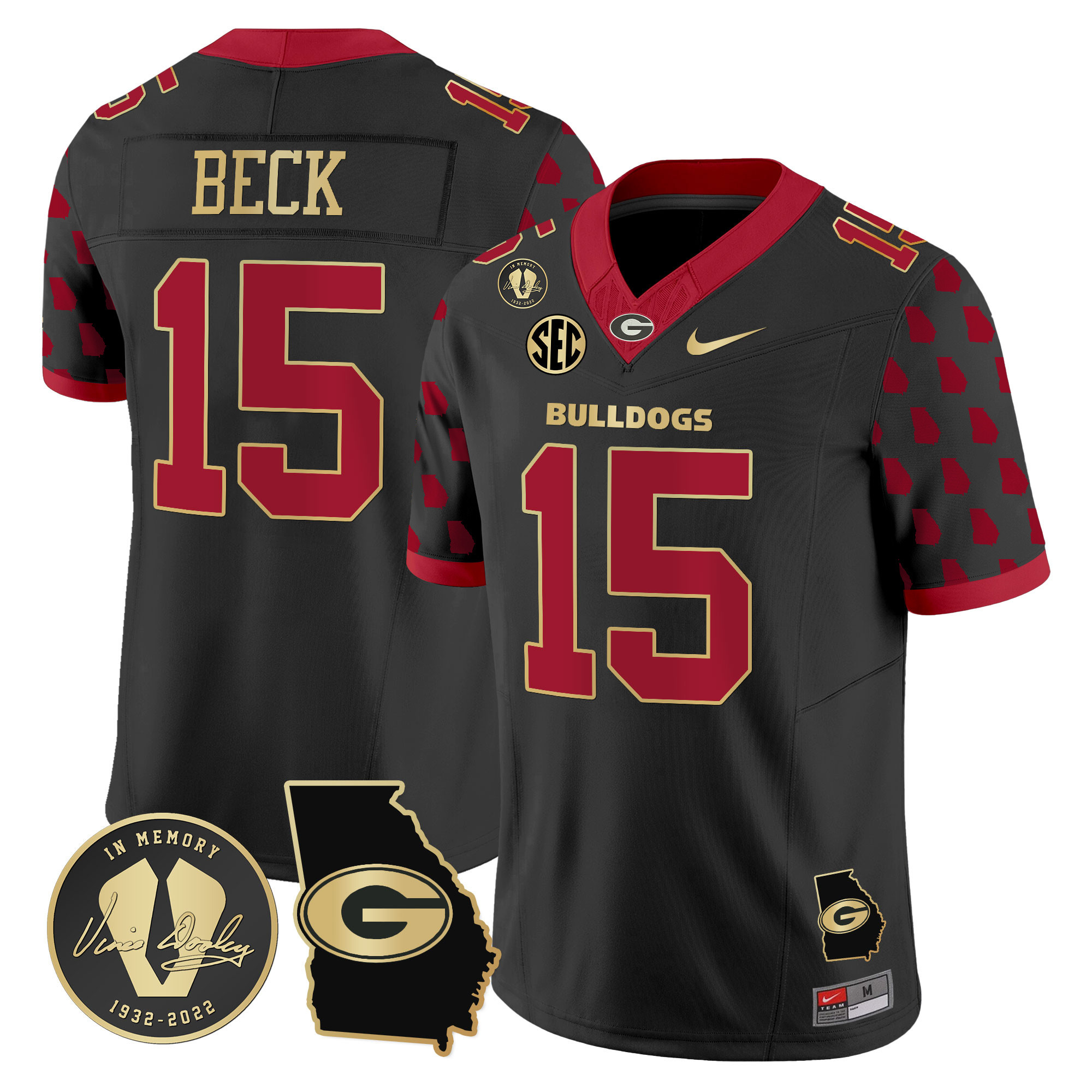 Men’s Georgia Bulldogs 2024 Vapor Limited Jersey – Georgia State Style – All Stitched