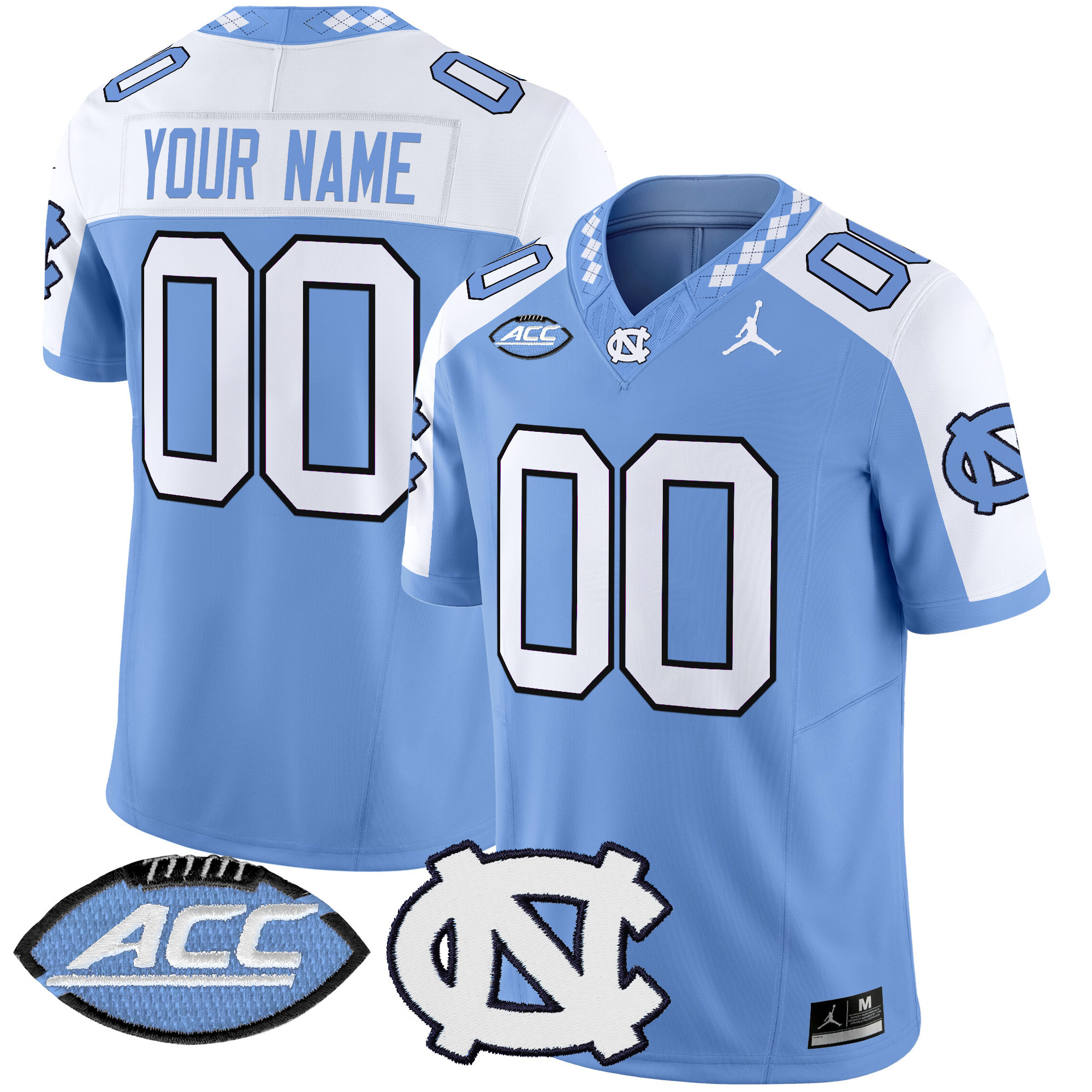 North Carolina Tar Heels 2024 Vapor Limited Custom Jersey – All Stitched