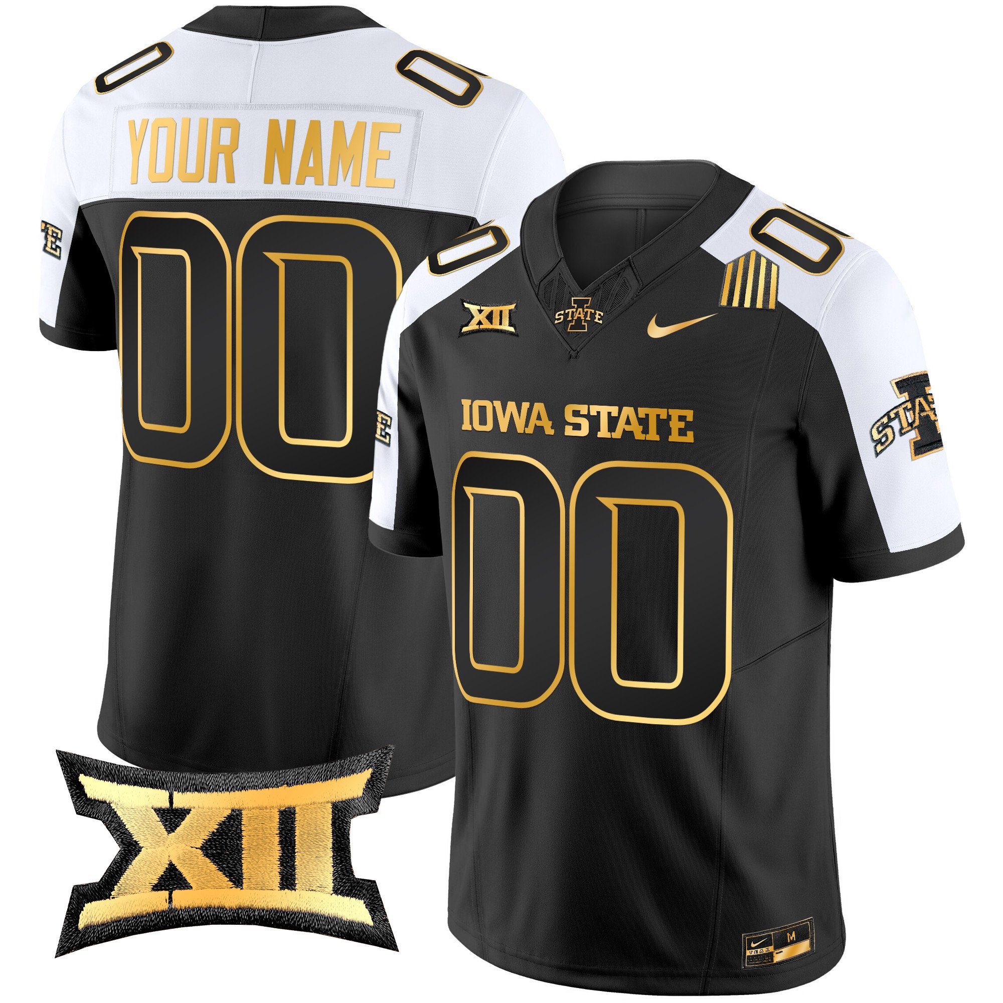 Iowa State Cyclones 2024 Gold Vapor Limited Custom Jersey – All Stitched