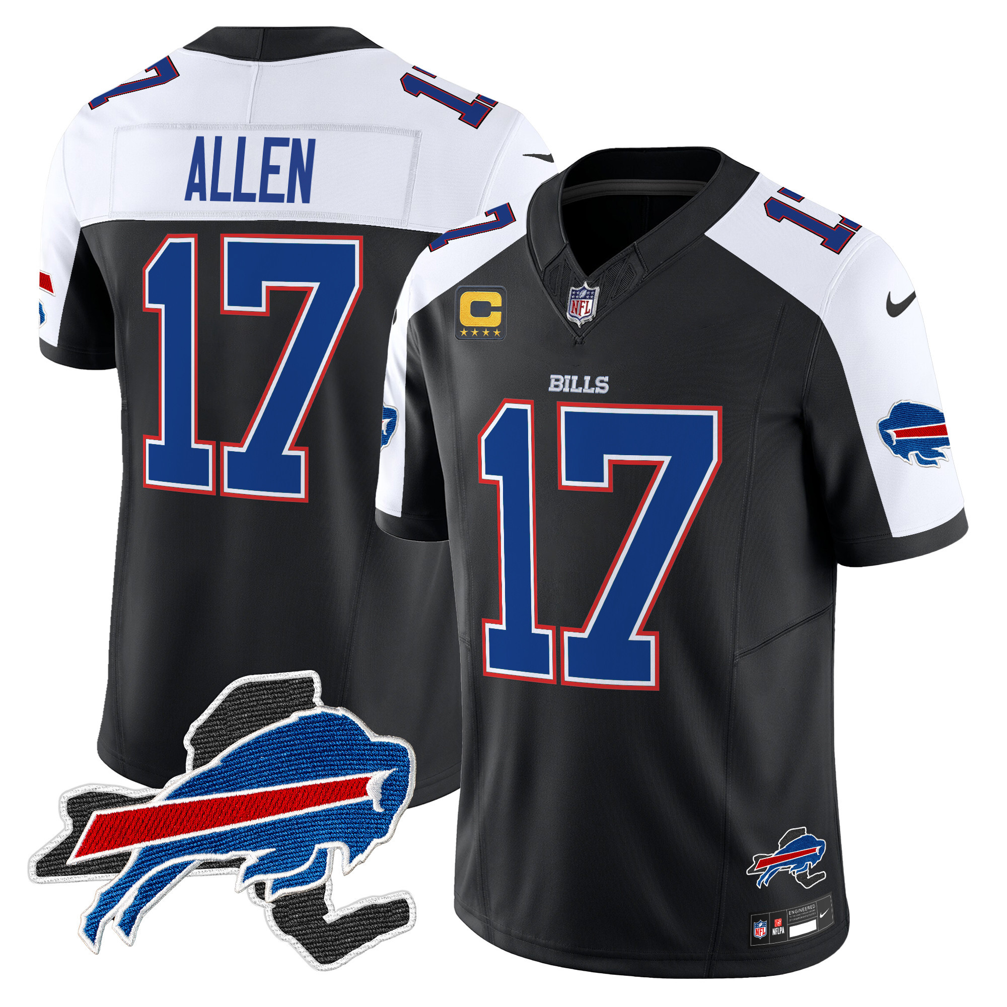 Men’s Buffalo Bills New York Patch Vapor Limited Jersey V3 – All Stitched