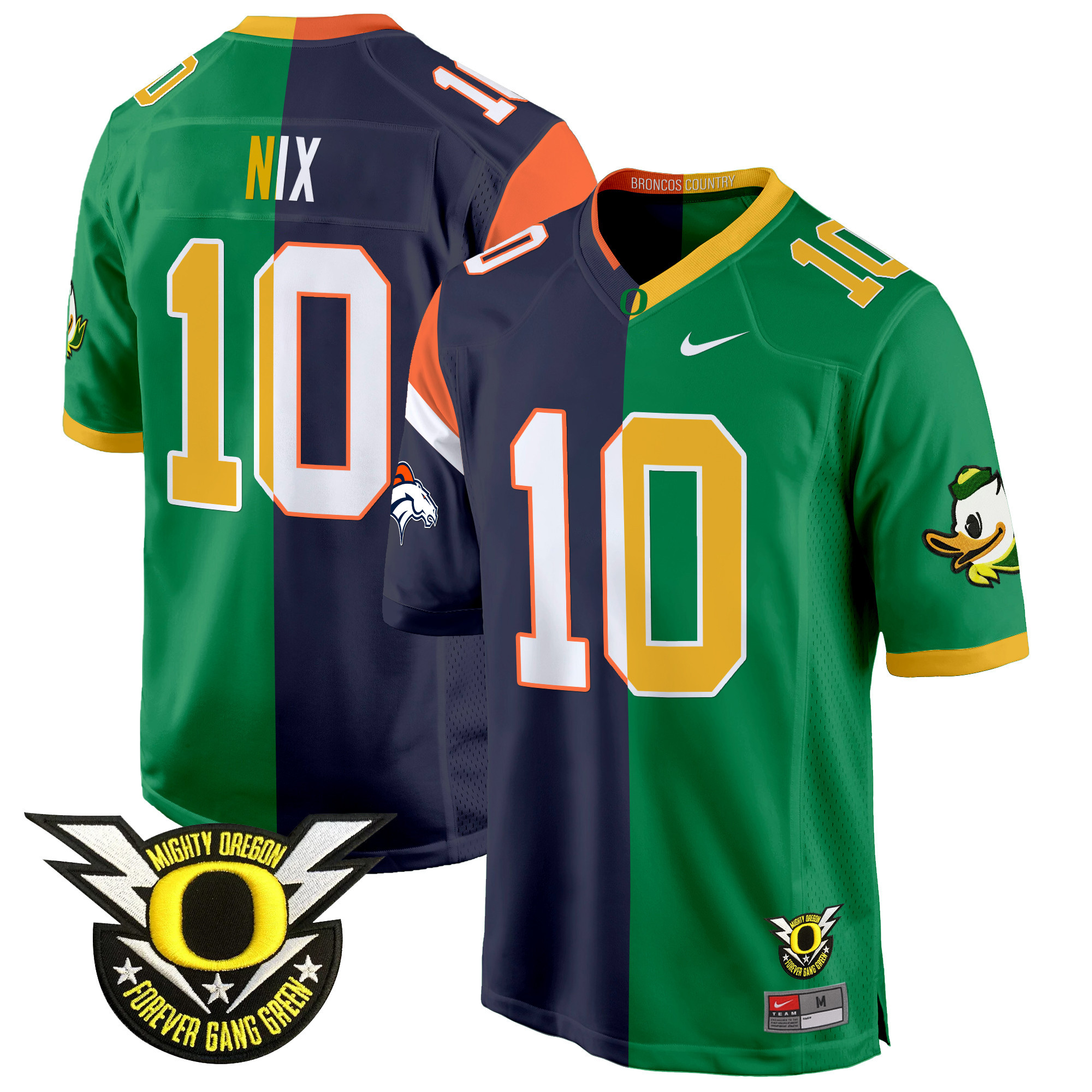 Oregon Ducks Split Game Jersey – All Stitched