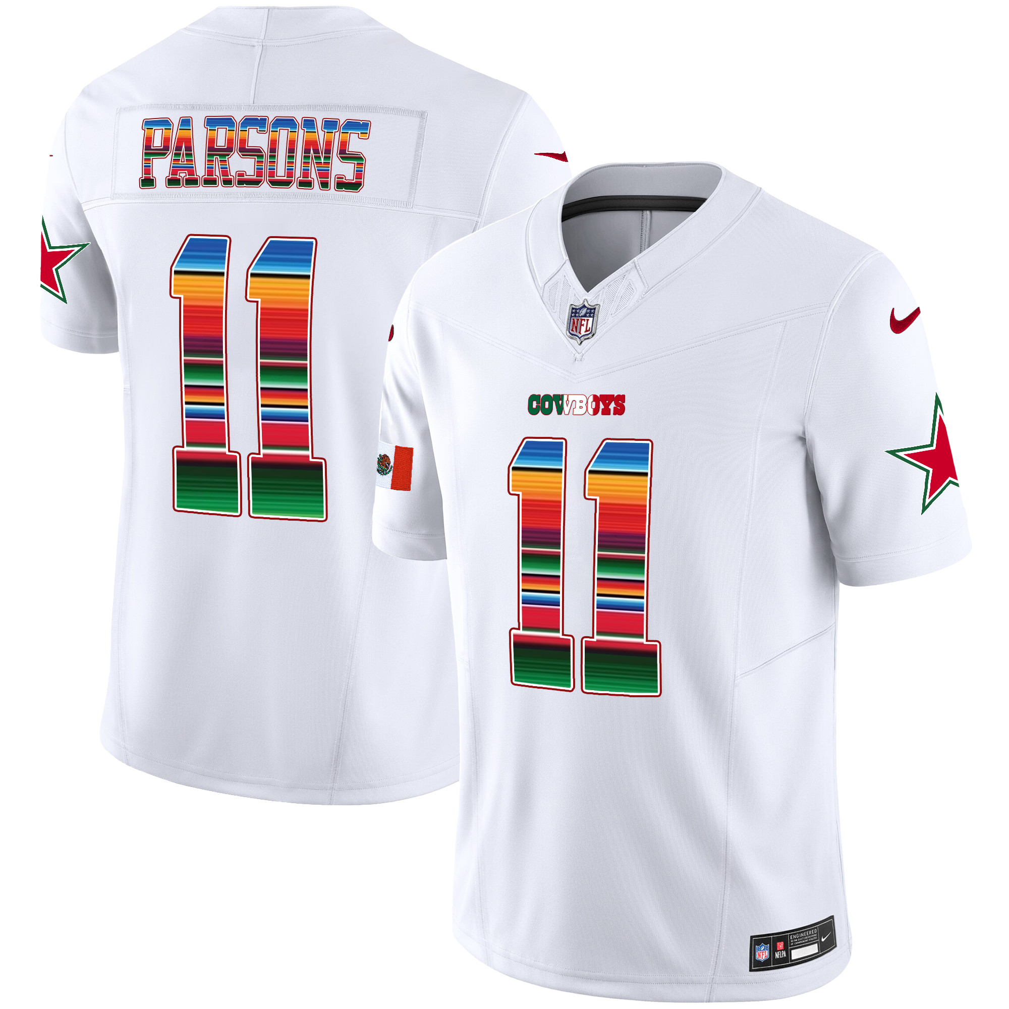Men’s Dallas Cowboys Mexico Vapor Limited Jersey V2 – All Stitched