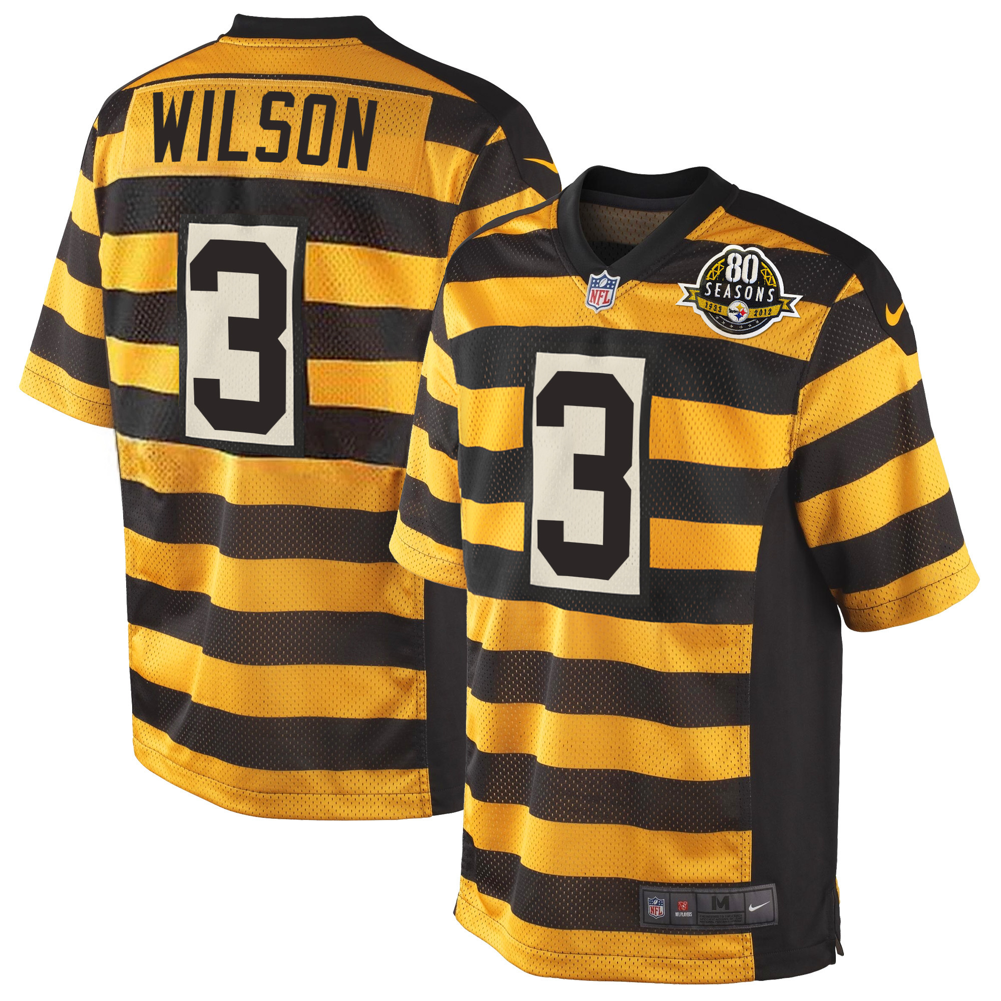 Pittsburgh Steelers Throwback Bunblebee Jersey – All Stitched