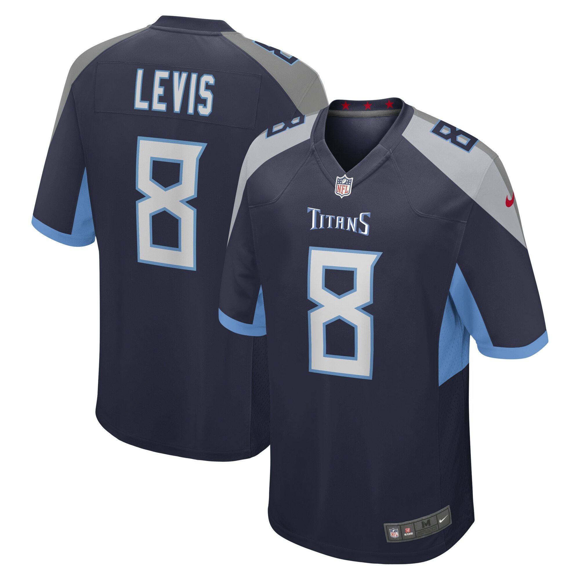 Will Levis Tennessee Titans 2023 NFL Draft Navy Jersey – All Stitched