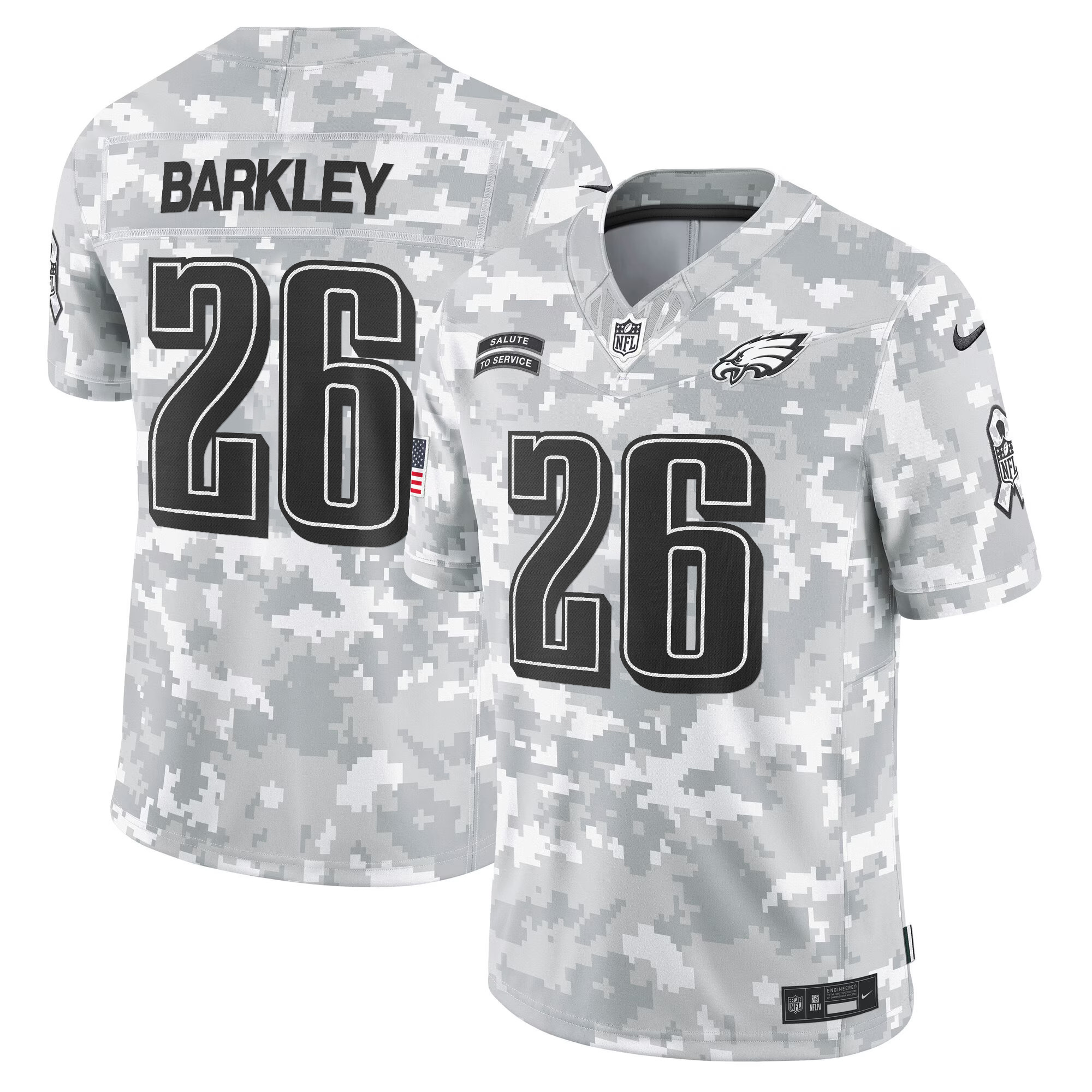 Men’s Philadelphia Eagles 2024 Salute to Service Vapor Limited Jersey – All Stitched