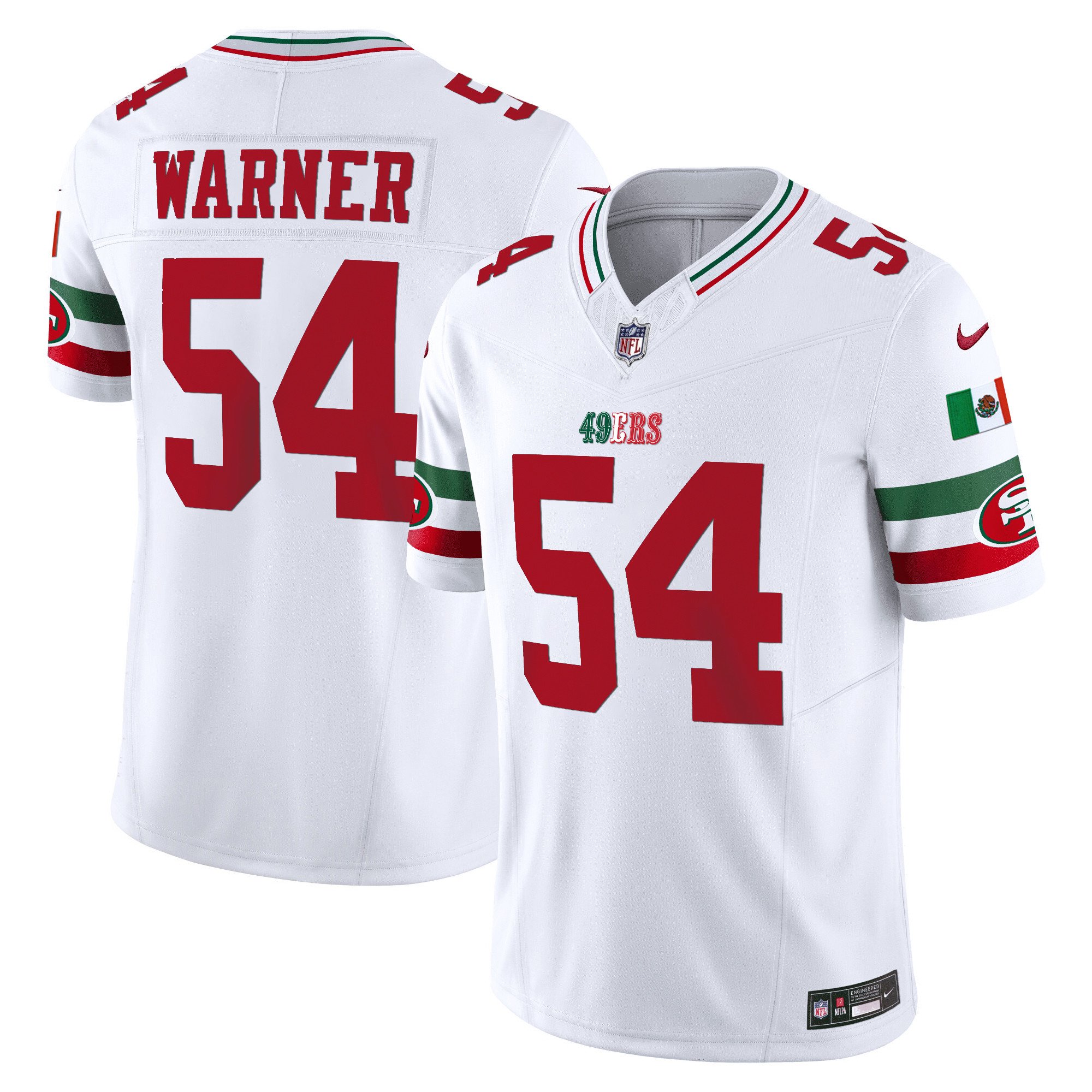 Men’s San Francisco 49ers Mexico Vapor Jersey V2 – All Stitched