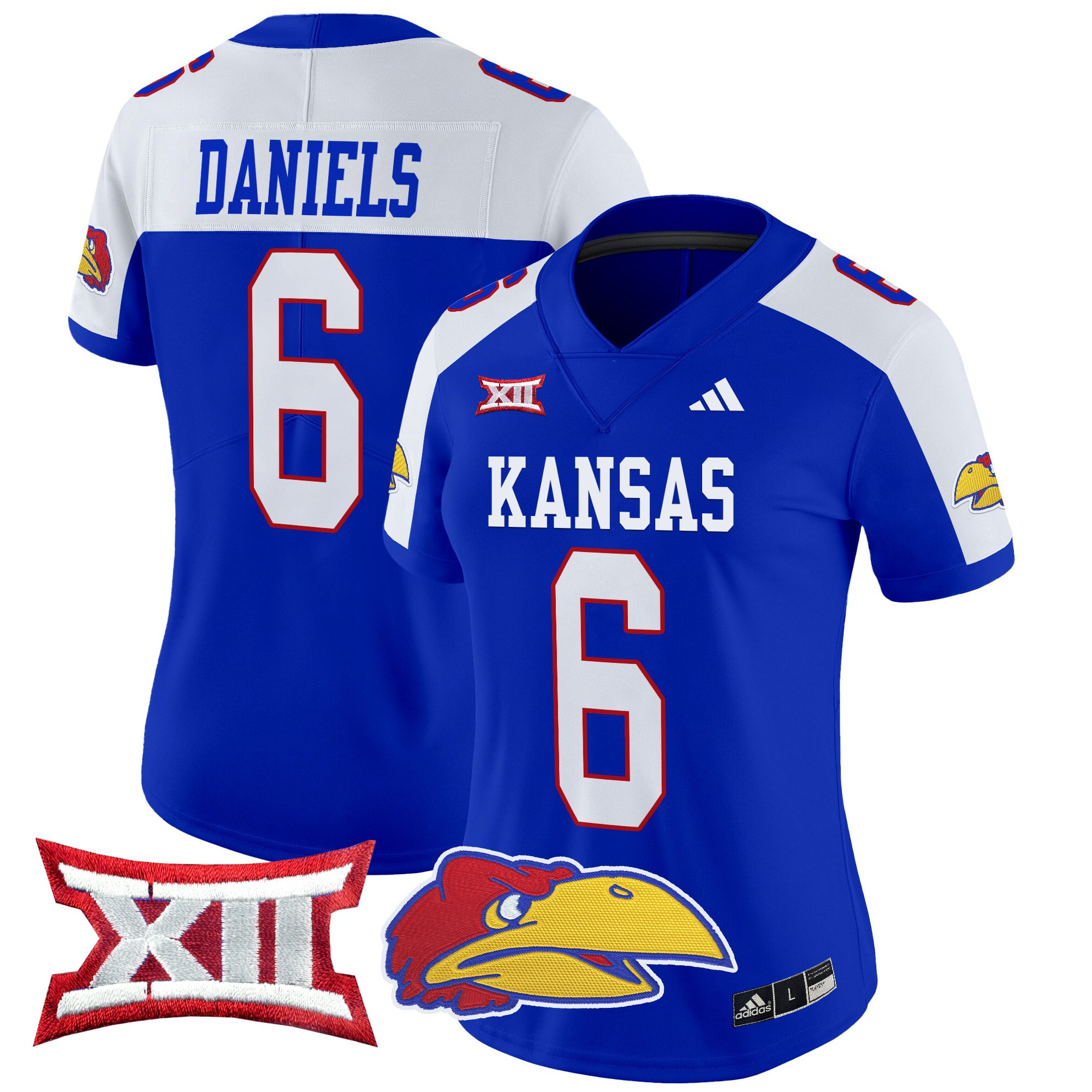 Women’s Kansas Jayhawks 2024 Vapor Limited Jersey V2 – All Stitched