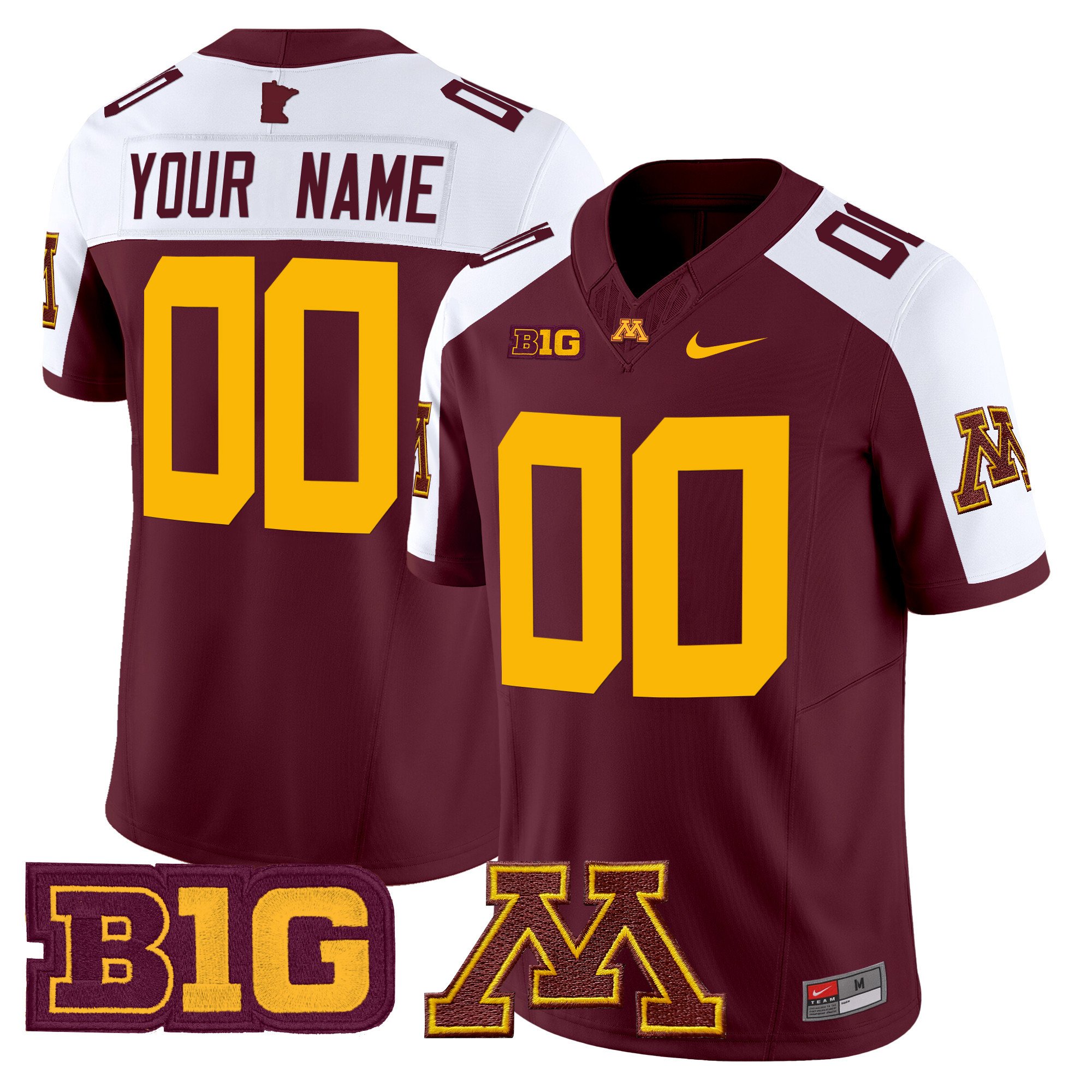 Minnesota Golden Gophers 2024 Vapor Limited Custom Jersey – All Stitched