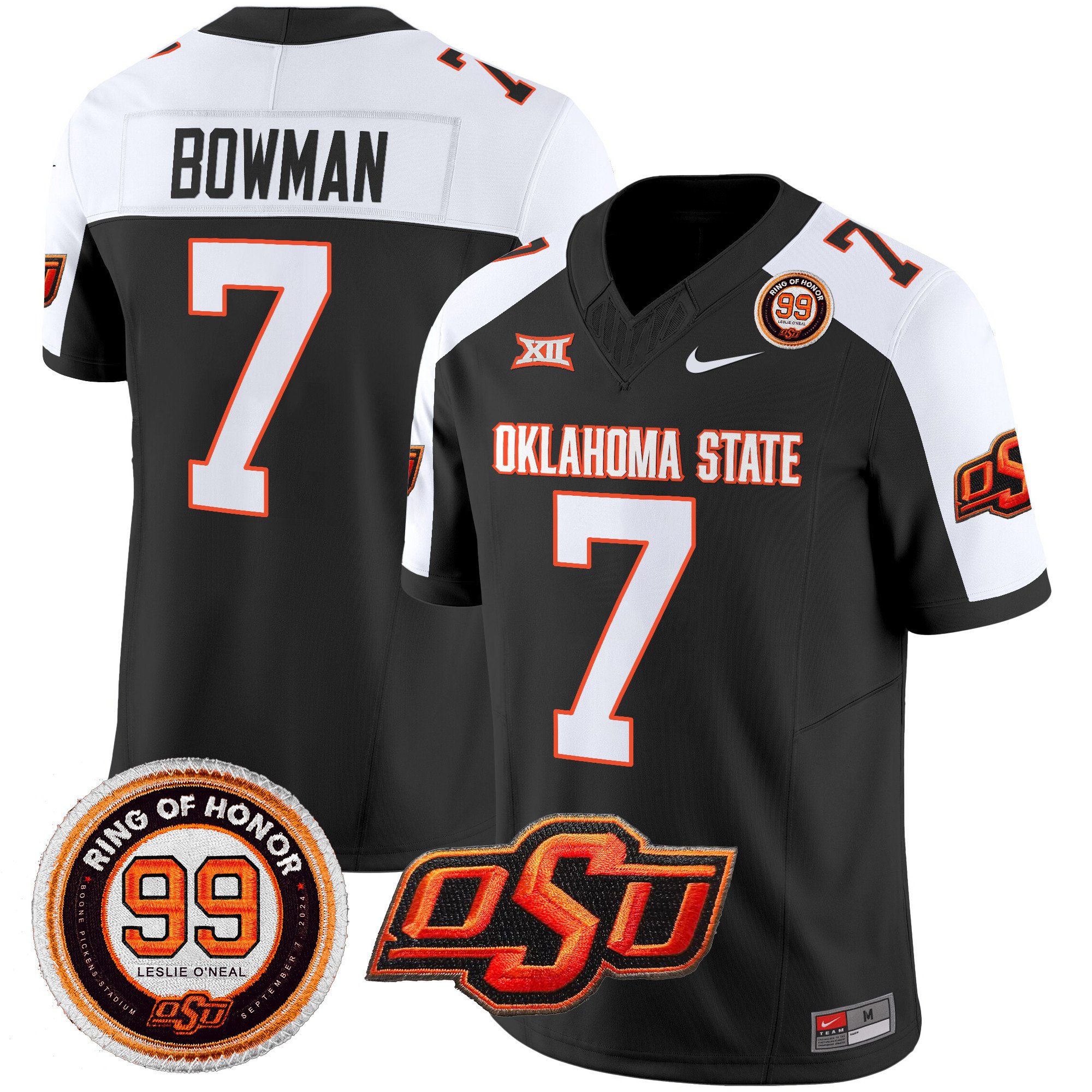 Men’s Oklahoma State Cowboys Leslie O’neal Patch Vapor Limited Jersey – All Stitched