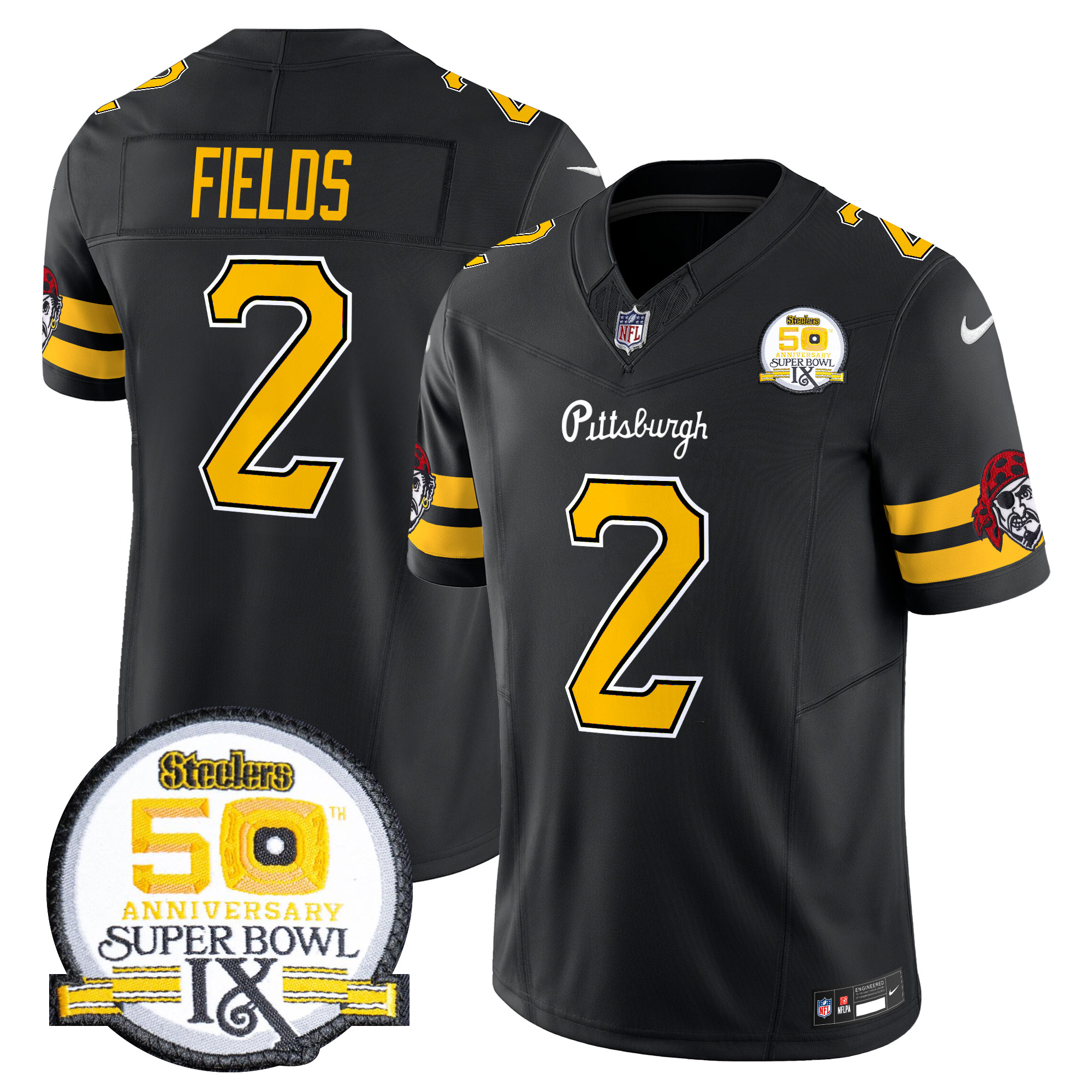 Men’s Pittsburgh Steelers 2024 Vapor Limited Jersey – All Stitched