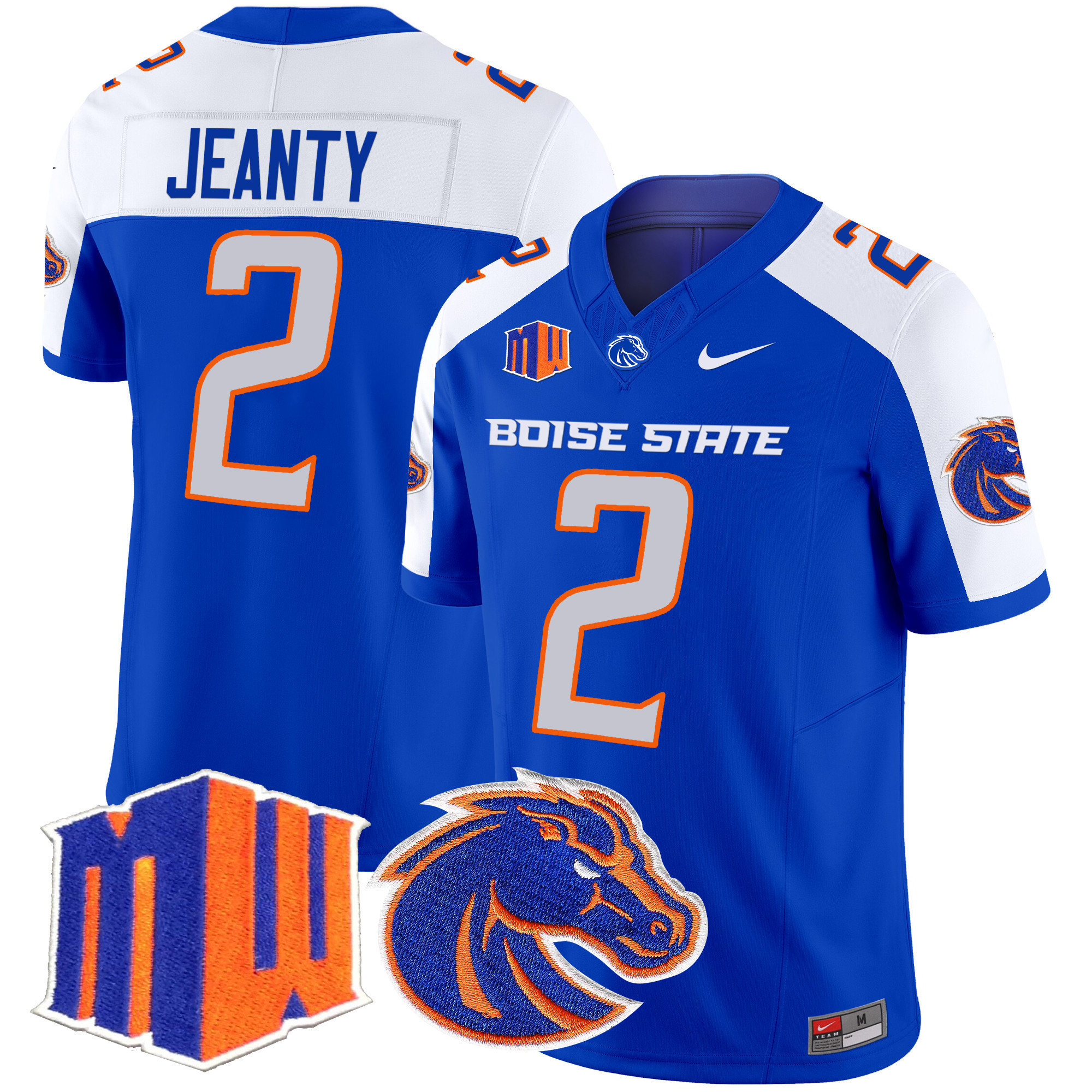 Men’s Boise State Broncos 2024 Vapor Limited Jersey – All Stitched