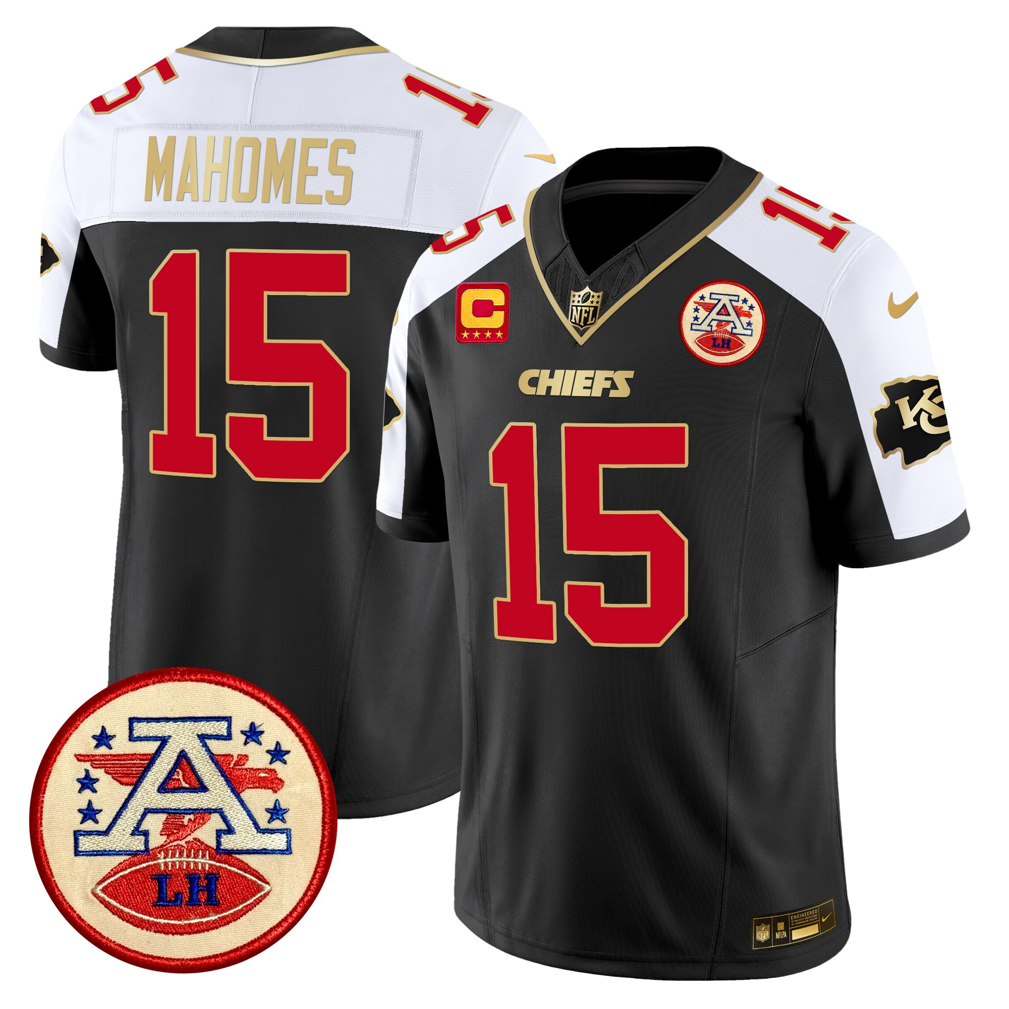 Men’s Chiefs 2024 Lamar Hunt Patch Vapor Limited Jersey – All Stitched