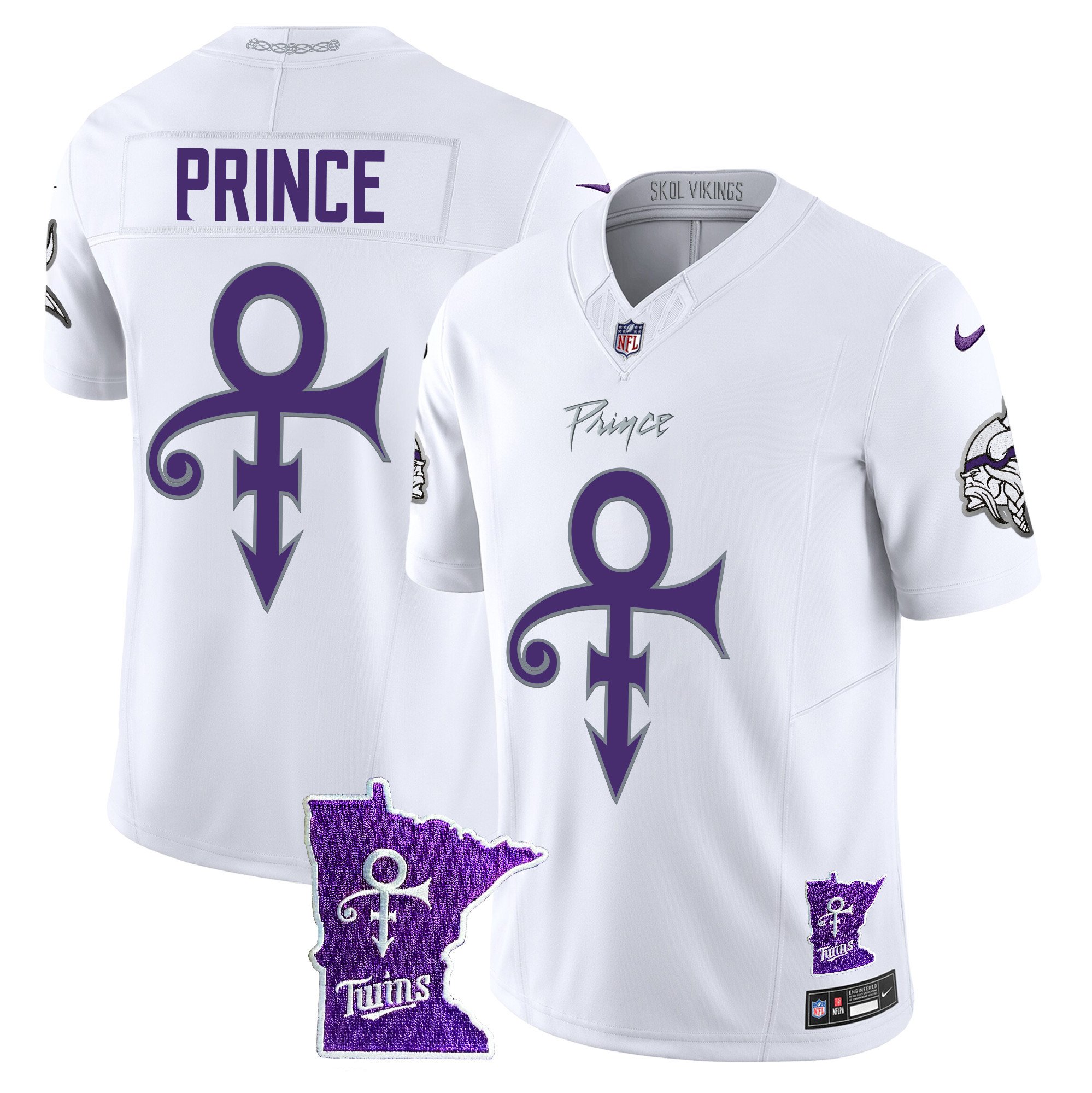 Men’s Minnesota Vikings 2024 Prince Vapor Limited Jersey V2 – All Stitched