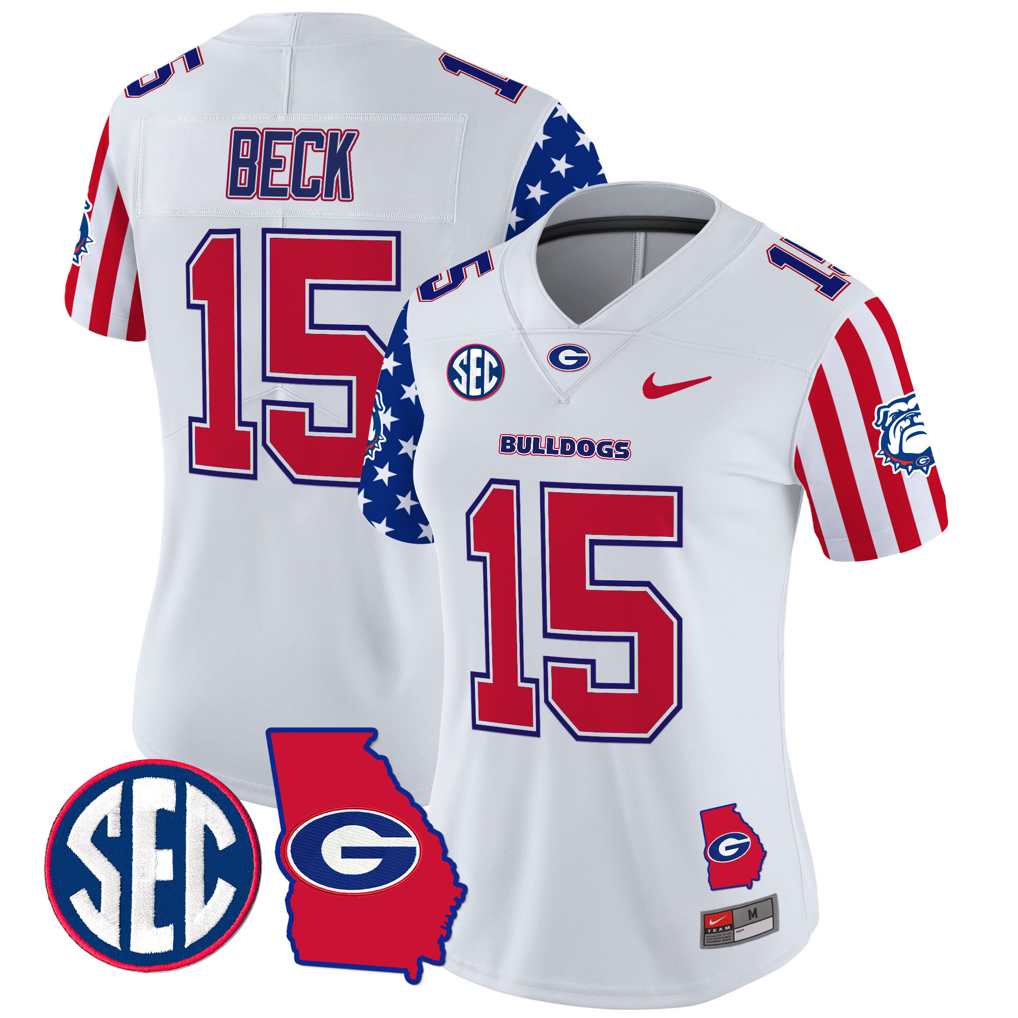 Women’s Georgia Bulldogs American Style Vapor Limited Jersey – All Stitched
