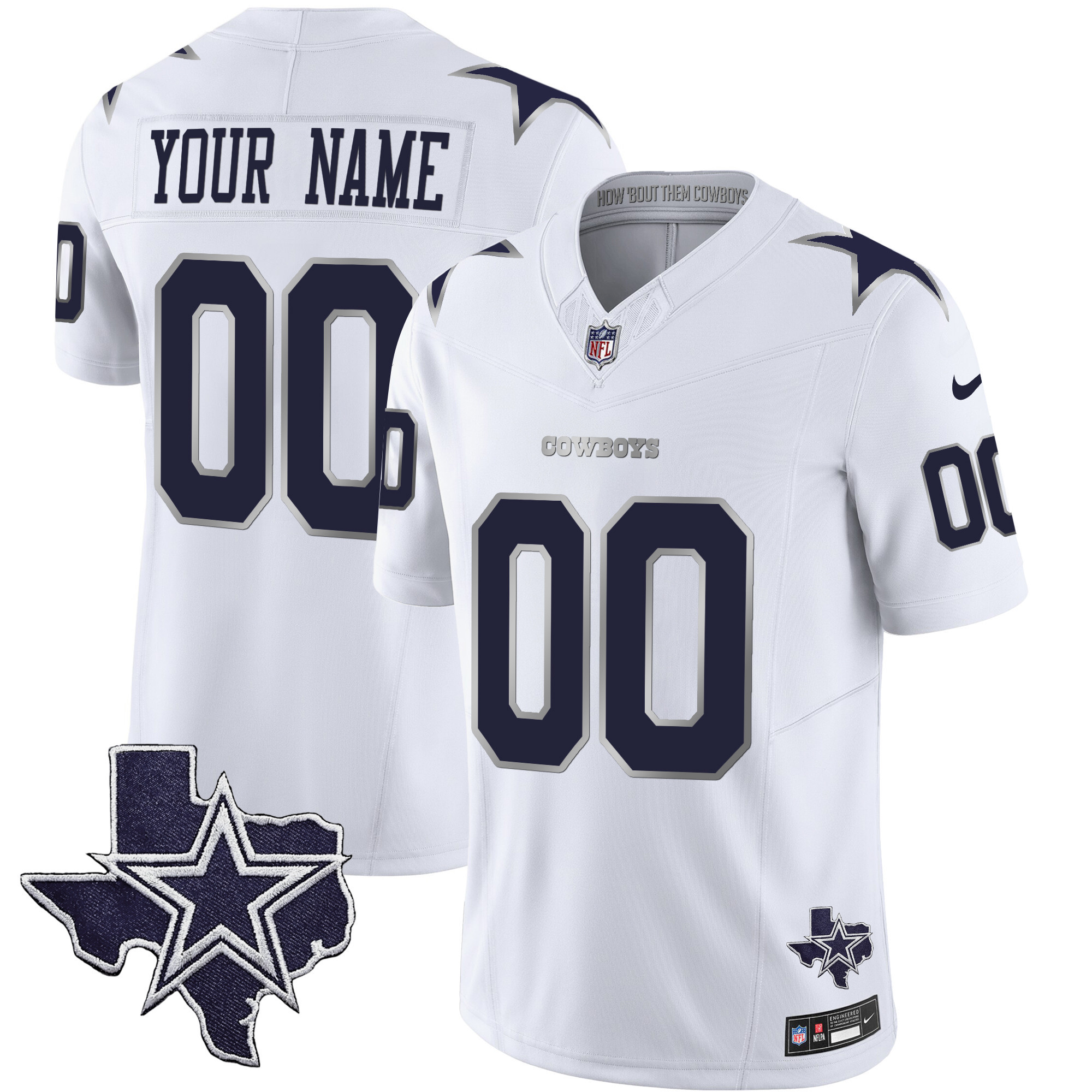 Dallas Cowboys 2024 Winter Warrior Vapor Limited Custom Jersey – All Stitched
