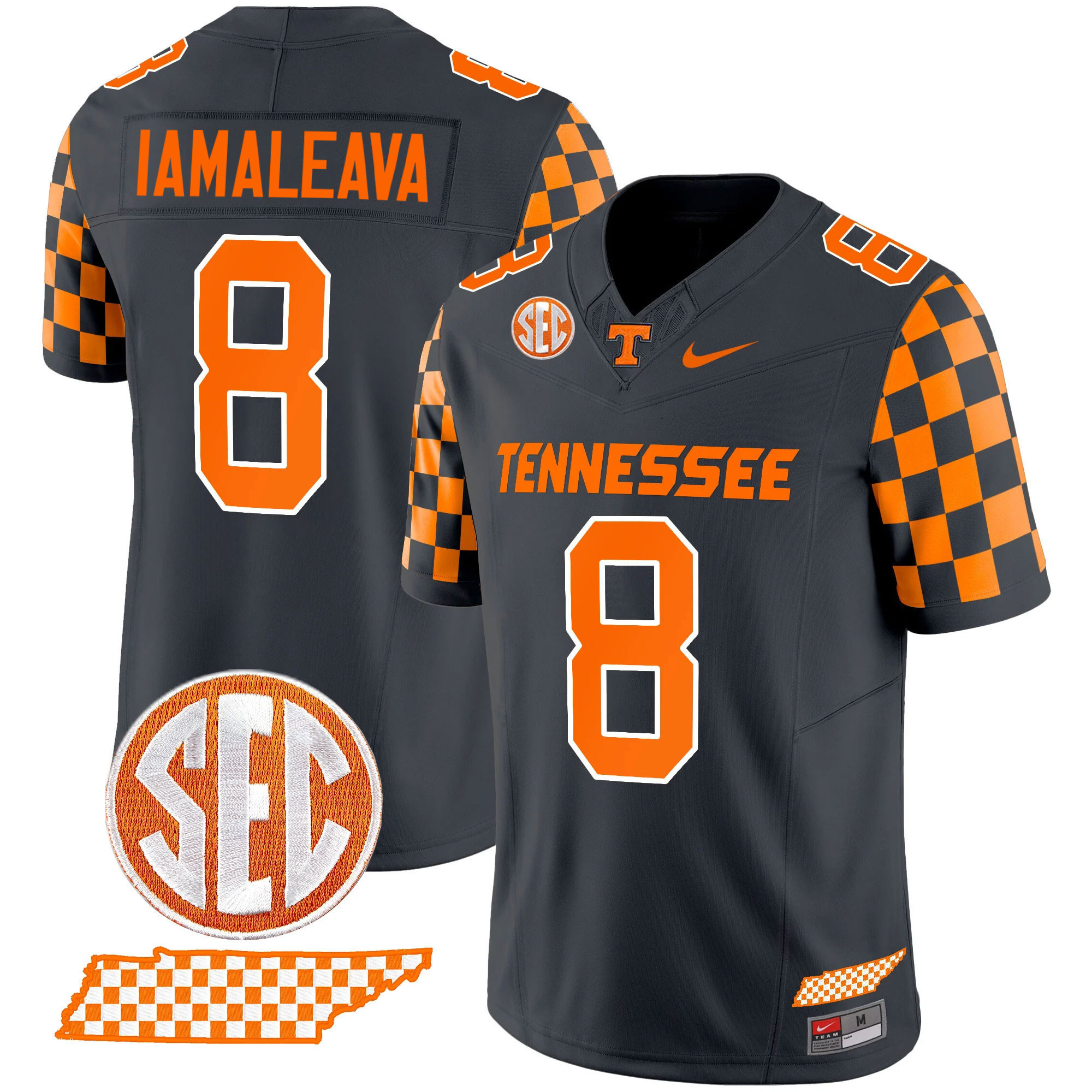 Men’s Tennessee Volunteers 2024 Checkerboard Vapor Limited Jersey – All Stitched
