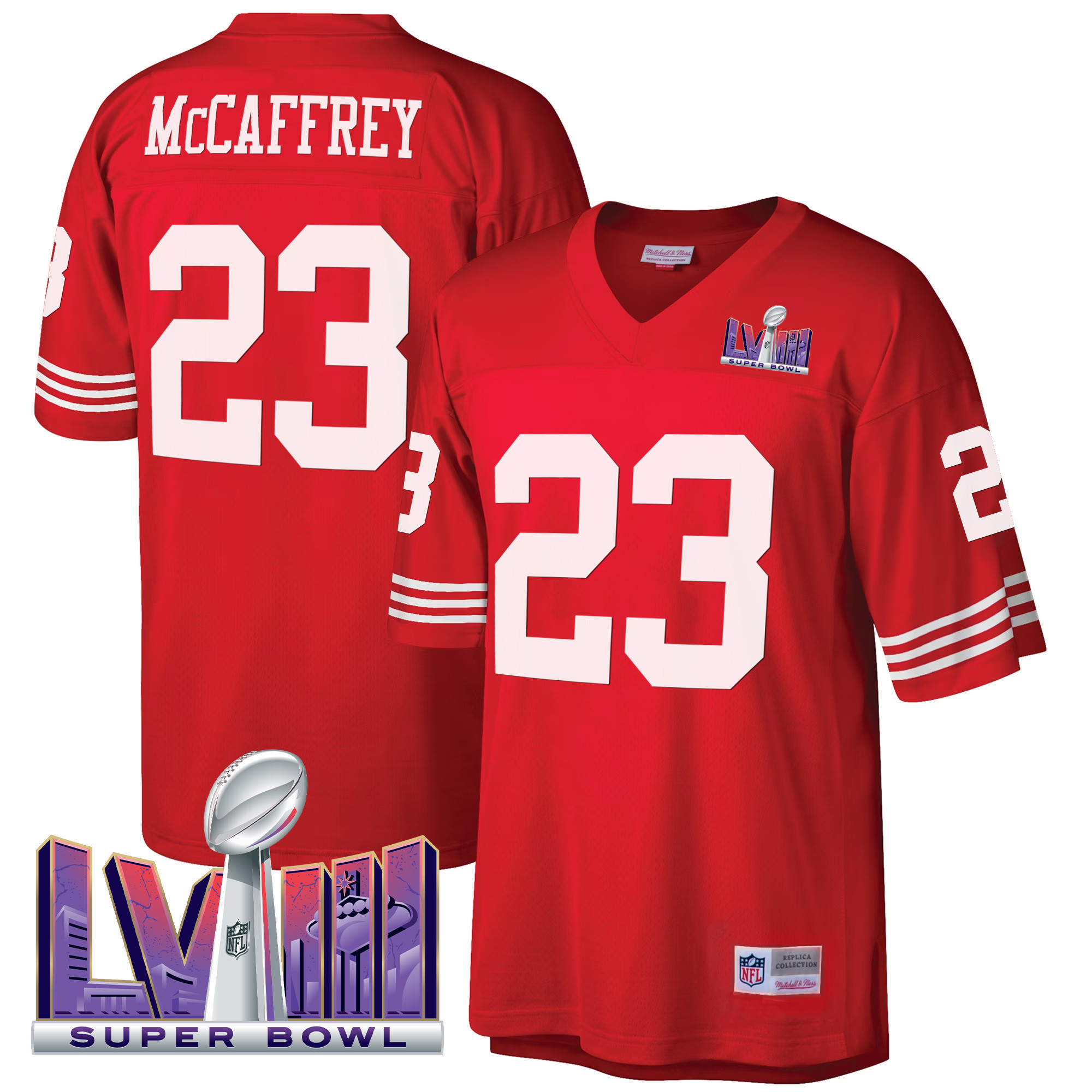 Men’s San Francisco 49ers Super Bowl LVIII 1990 Big & Tall Jersey – All Stitched