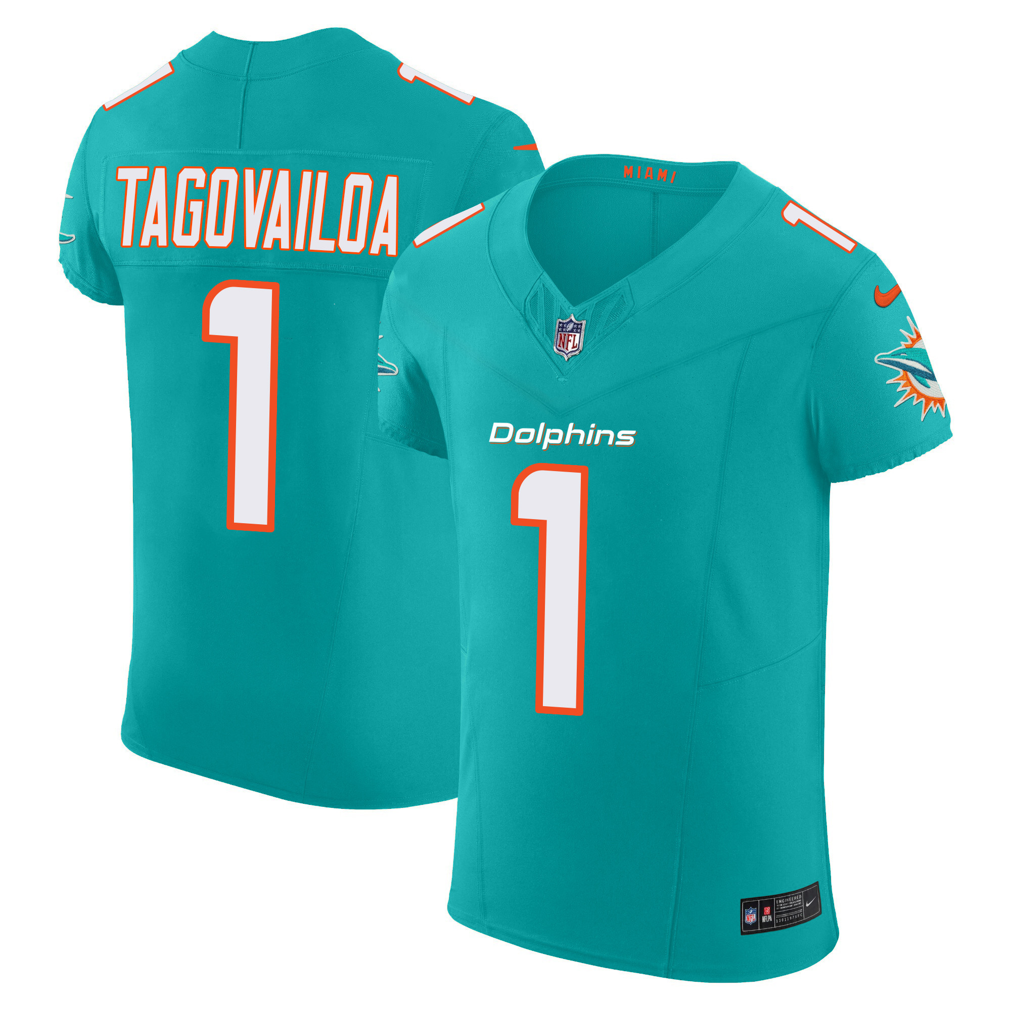 Men’s Miami Dolphins Vapor Elite Jersey – All Stitched